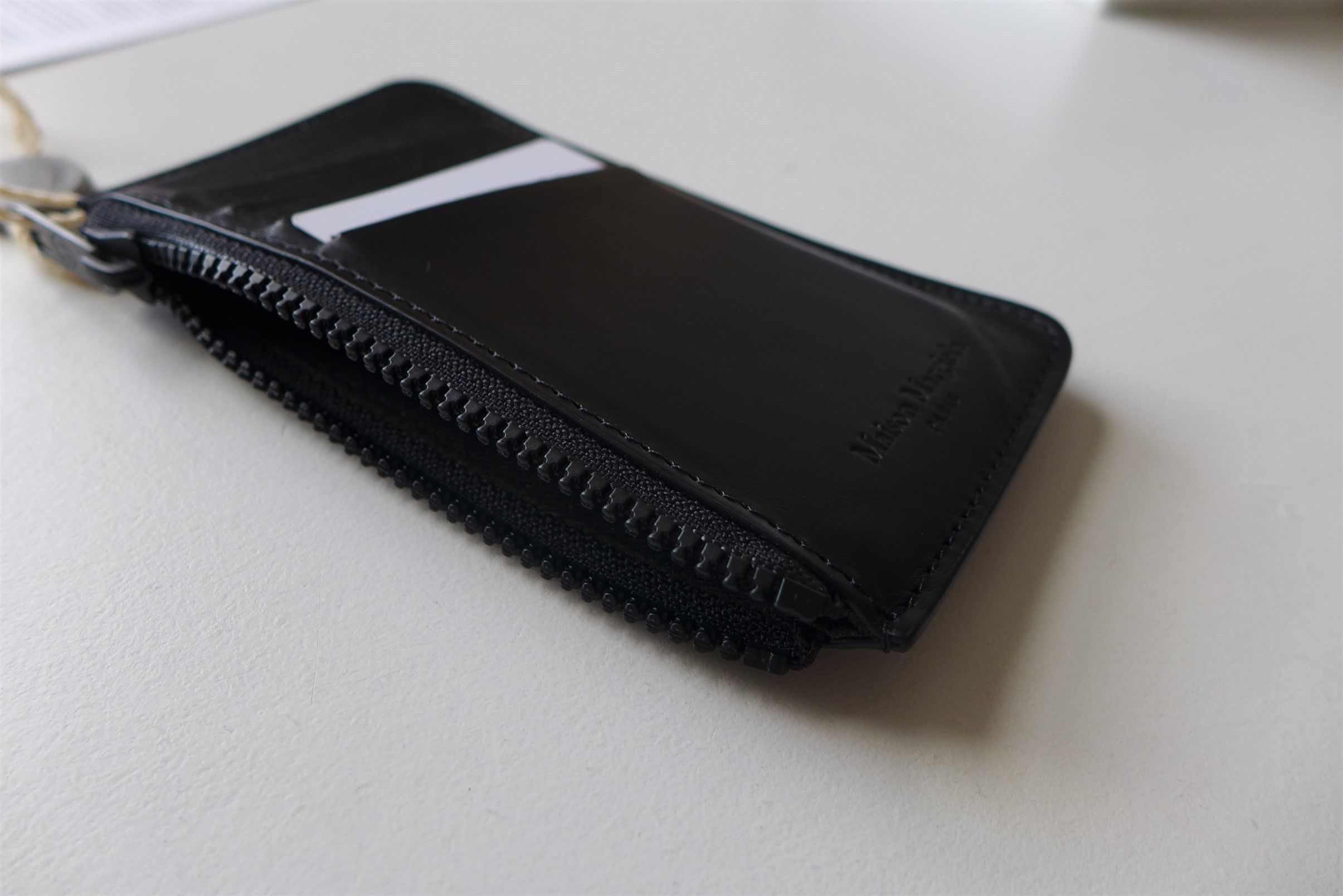Maison Margiela Margiela Rectangular Zip Wallet - Black Calf Leather Size ONE SIZE - 6 Thumbnail