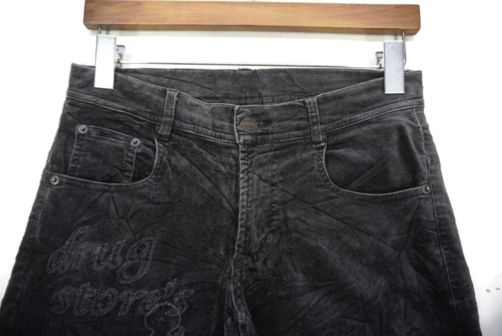 Japanese Brand Drug Store's Pants Bootcut Velour Trousers fits W28xL30.5 Size 25" / US 0 / IT 36 - 3 Thumbnail