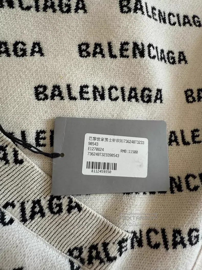 Balenciaga Balenciaga Black letter logo cardigan Size US L / EU 52-54 / 3 - 6 Thumbnail