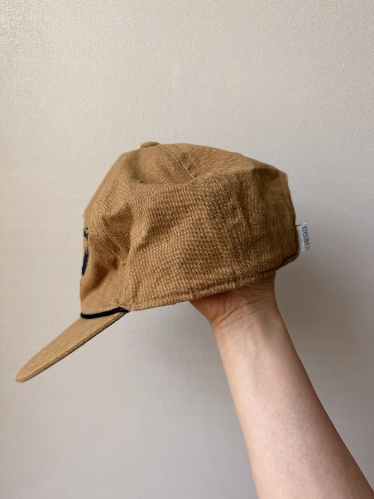 Coal Coal Headwear Go Outside Camp Hat Tan Cotton Strapback Camp Size ONE SIZE - 4 Thumbnail