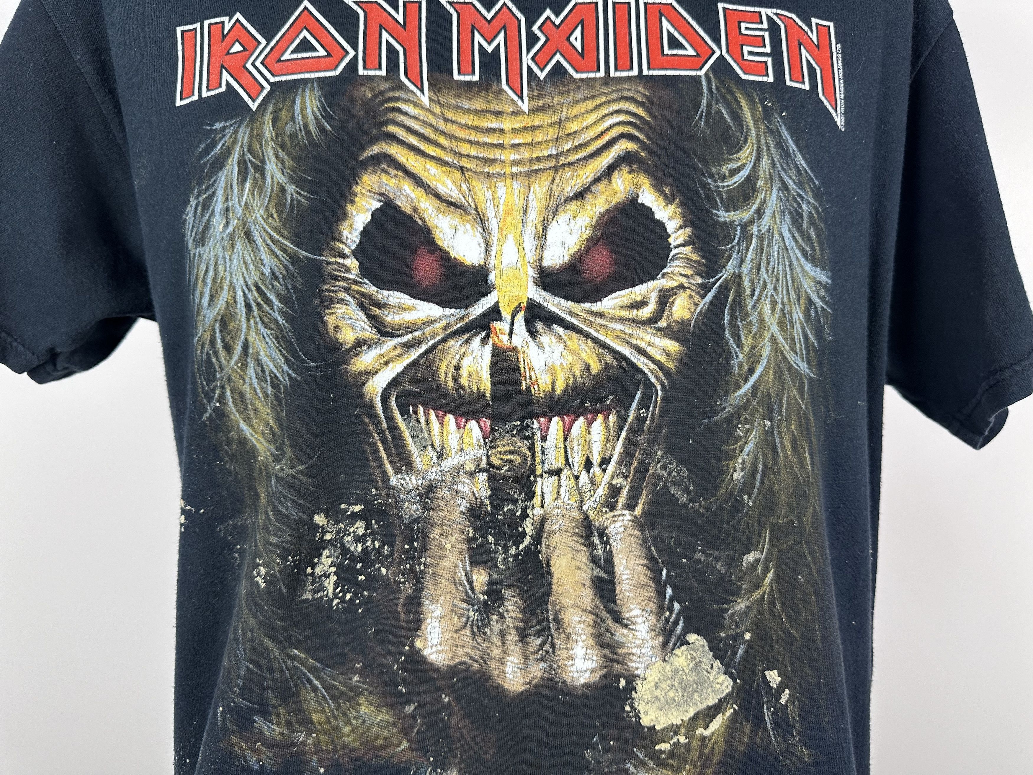 Iron Maiden × Vintage Iron Maiden 2007 T Shirt Fruit Of The Loom Shirt Tee Cotton Size US L / EU 52-54 / 3 - 3 Thumbnail