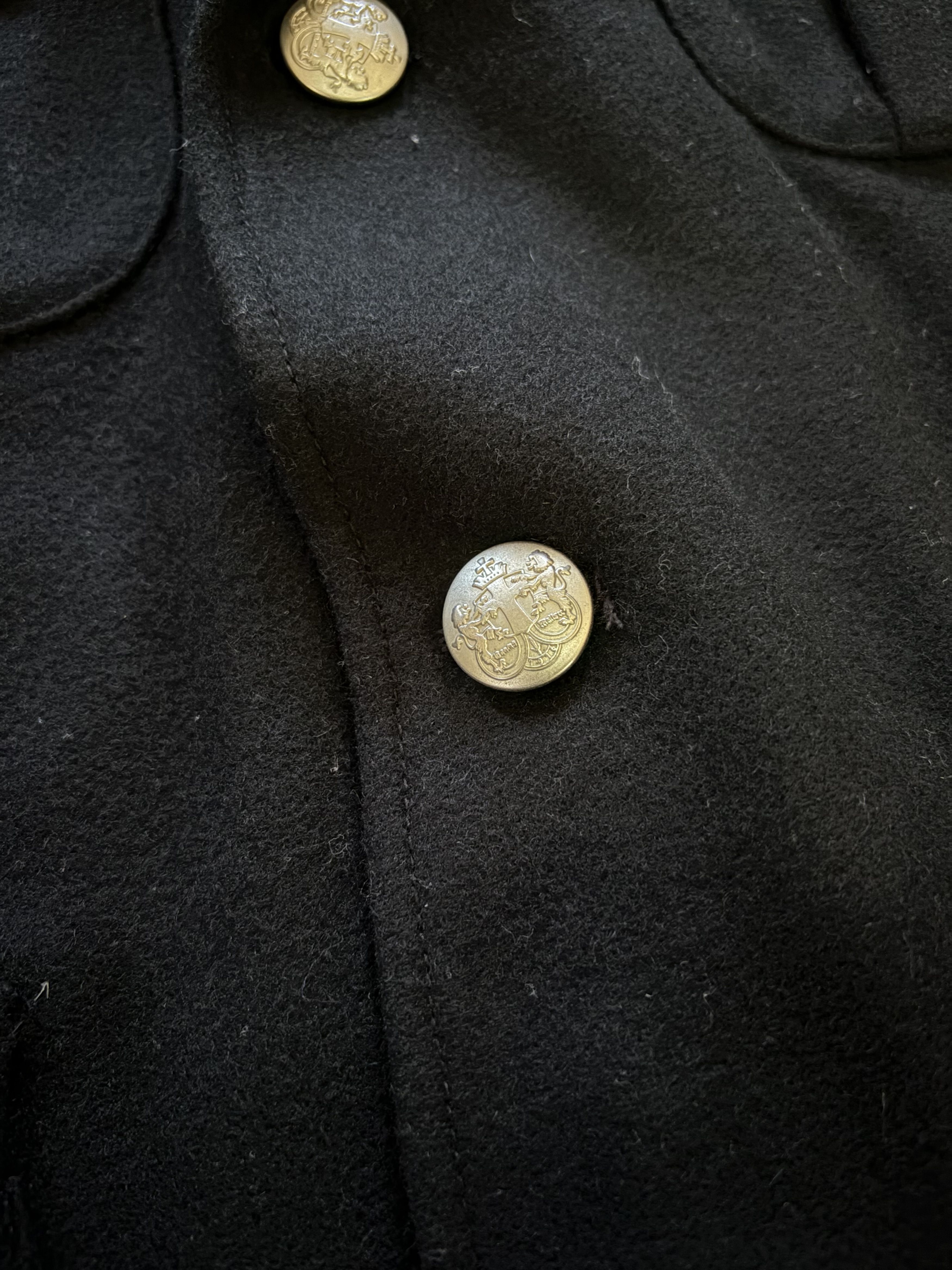 Beams Japan Beams Military Style Wool Blazer Silver Buttons Size US M / EU 48-50 / 2 - 6 Thumbnail