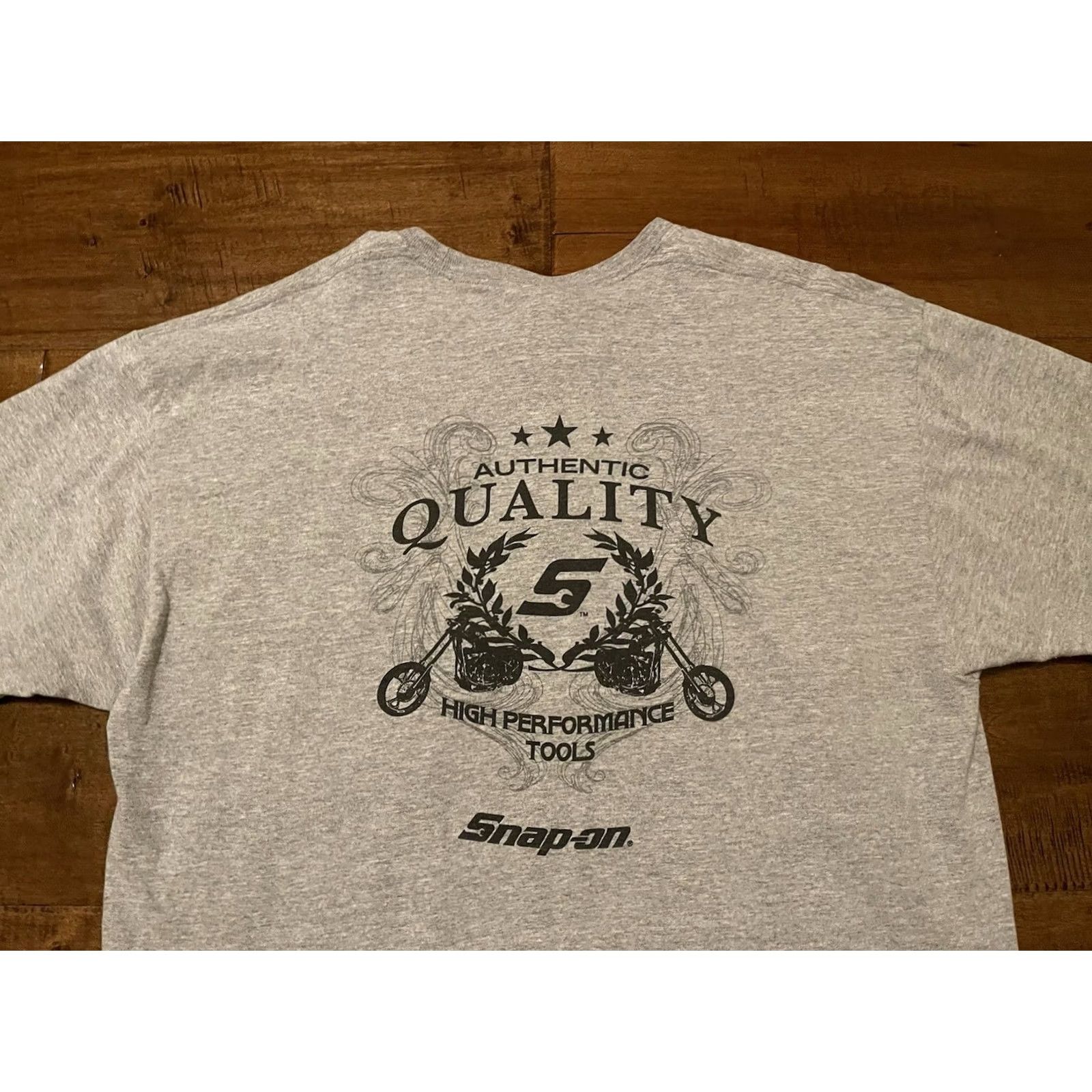 Hanes VINTAGE Snap-On Tools Motorcycles Gray T-Shirt Adult XL Y2K High Performance Size US XL / EU 56 / 4 - 2 Thumbnail
