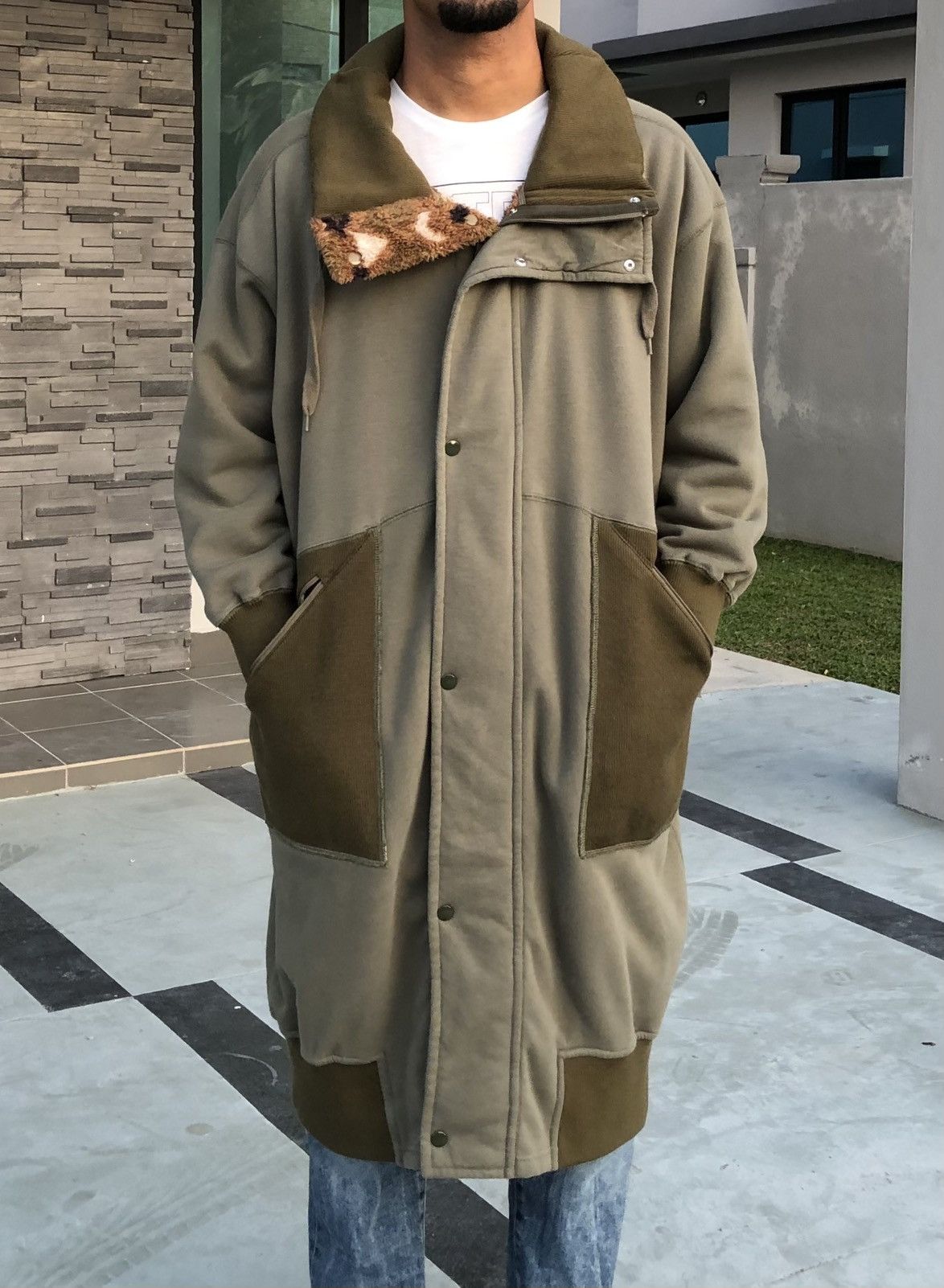 Issey Miyake Mercibeaucoup Reversible Fleece Navajo Long Coat Jacket Size US L / EU 52-54 / 3 - 1 Thumbnail