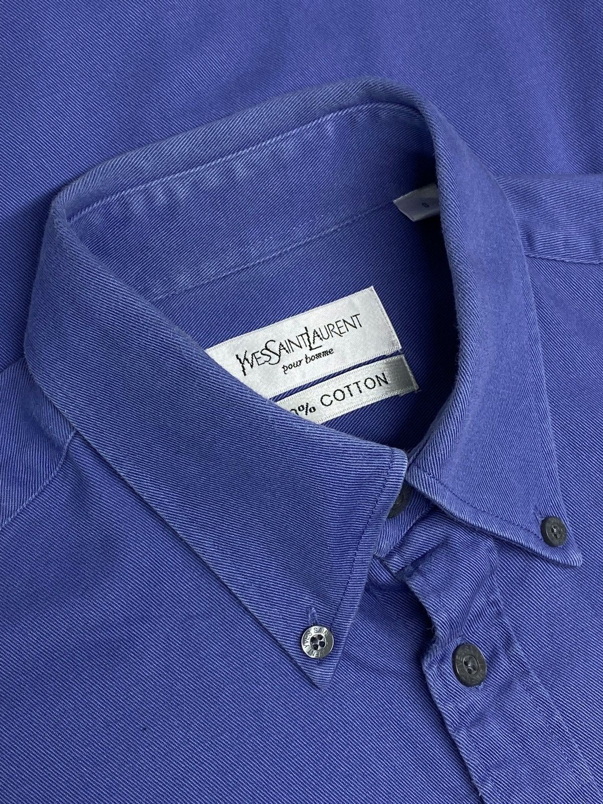 Yves Saint Laurent 🔥 Y2K YSL BUTTON UP SHIRT VINTAGE FRENCH DAD AESTHETIC Size US S / EU 44-46 / 1 - 13 Thumbnail
