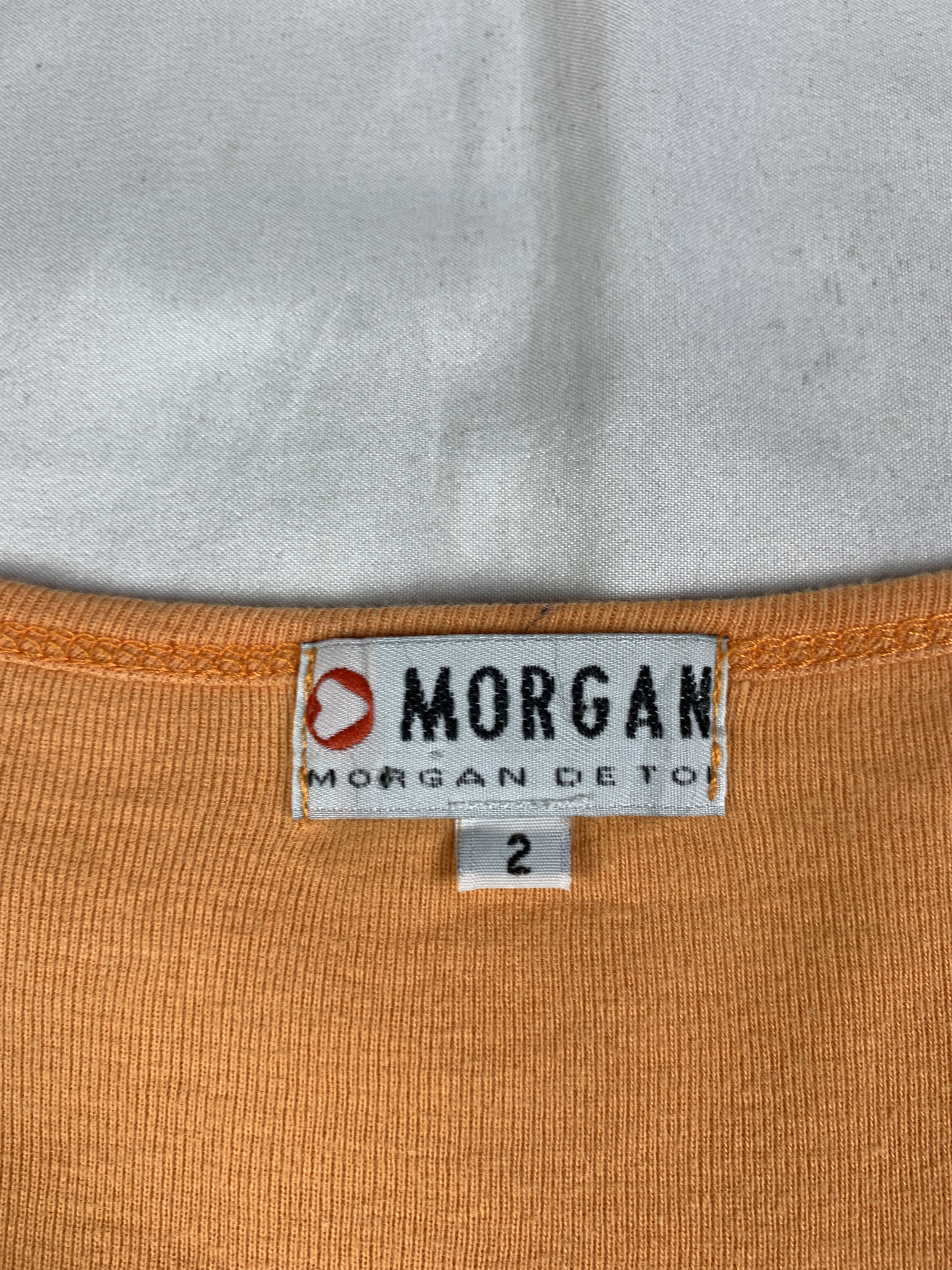 Morgan De Toi 2000s Morgan de Toi Orange Boob Tee (M) Size M / US 6-8 / IT 42-44 - 7 Thumbnail