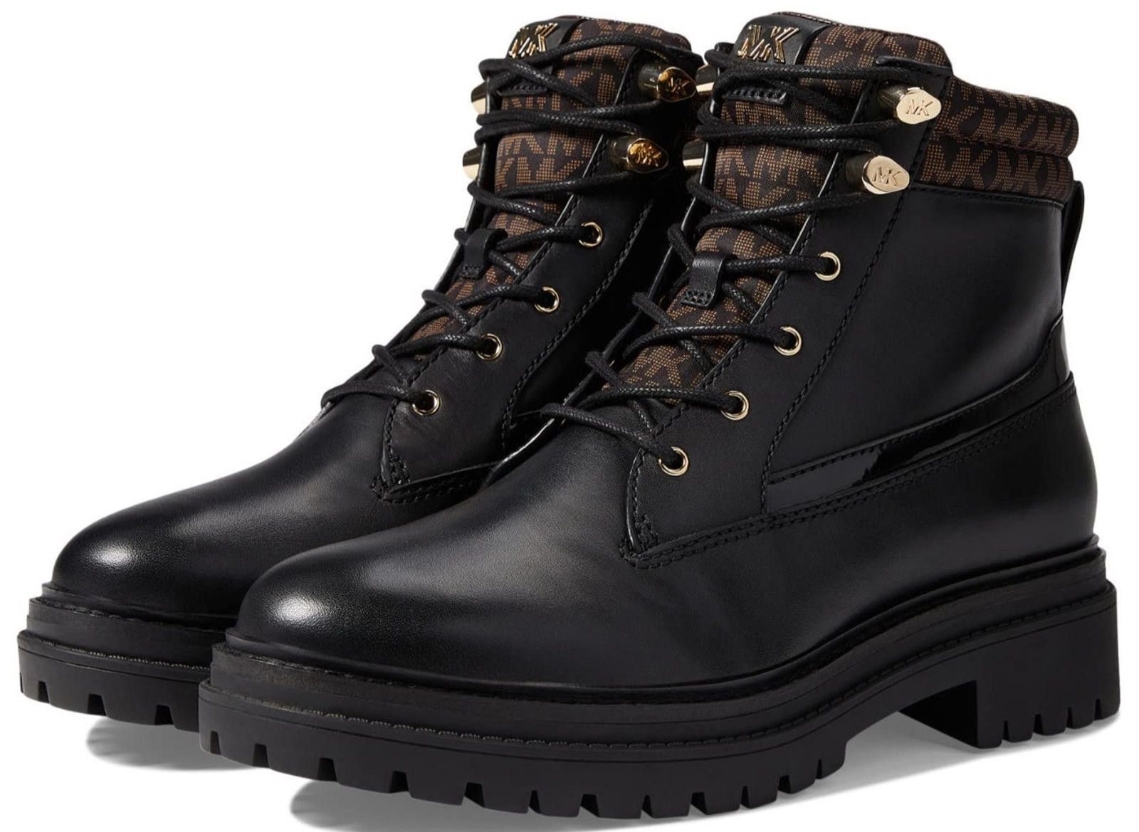 Michael Kors Michael Kors Turner Bootie Black /Brown Leather Boots 9 NEW Size US 9 / IT 39 - 1 Thumbnail