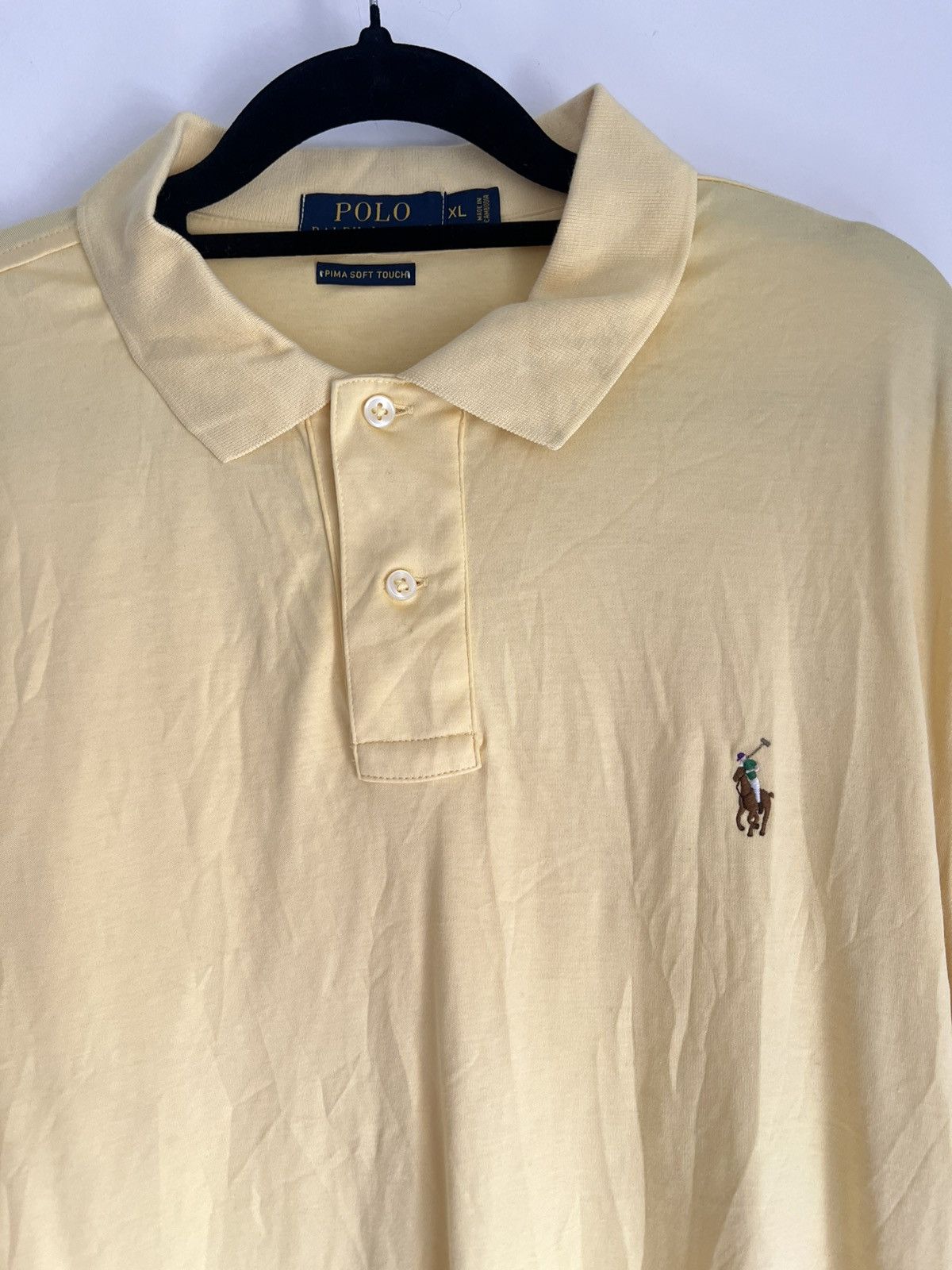 Polo Ralph Lauren Ralph lauren polo shirt XL soft yellow Size US XL / EU 56 / 4 - 3 Thumbnail