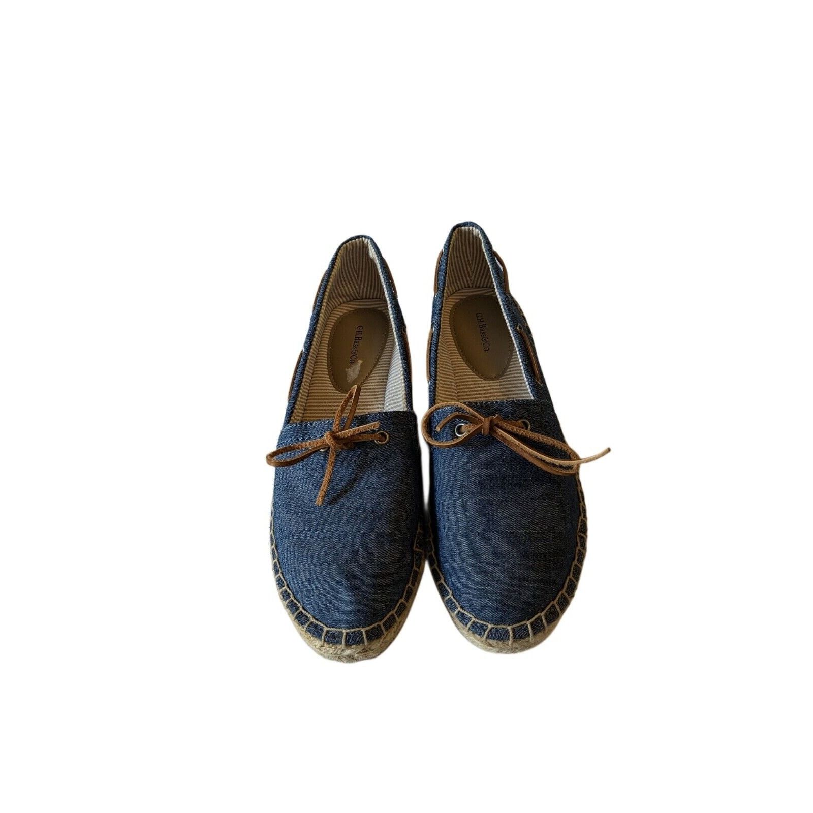 Bass Bass Women's Denim Slip-on Shoes Rope Trim Sneaker Sz 9.5 Size US 9.5 / IT 39.5 - 2 Thumbnail