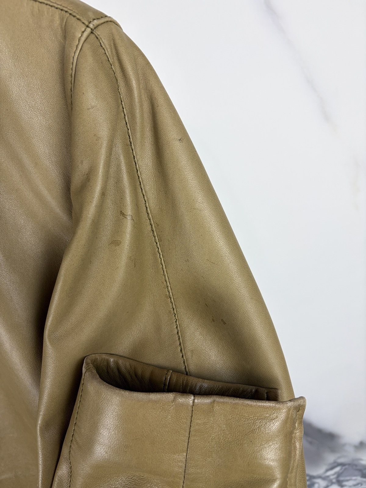 Gucci Gucci Tom Ford Double Zip Buckled Moto Leather Jacket Size US S / EU 44-46 / 1 - 9 Thumbnail