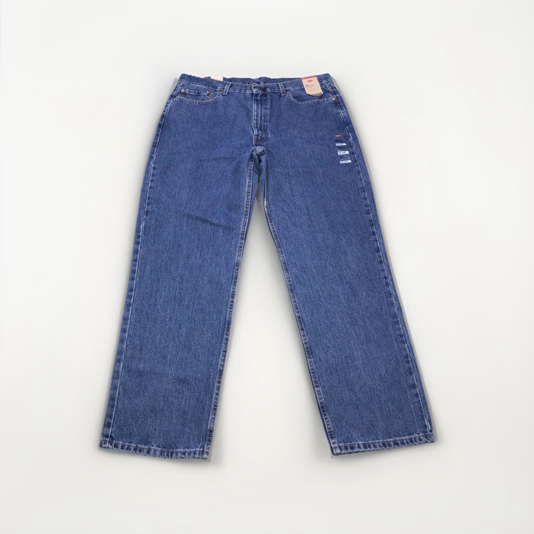 Levi's Levi's 550 Relaxed Straight Leg Jeans Mens 40x32 Blue Denim Cotton Blend Zip Closure Regular Inseam 32 Mens Straight Jeans Size US 40 / EU 56 - 5 Thumbnail