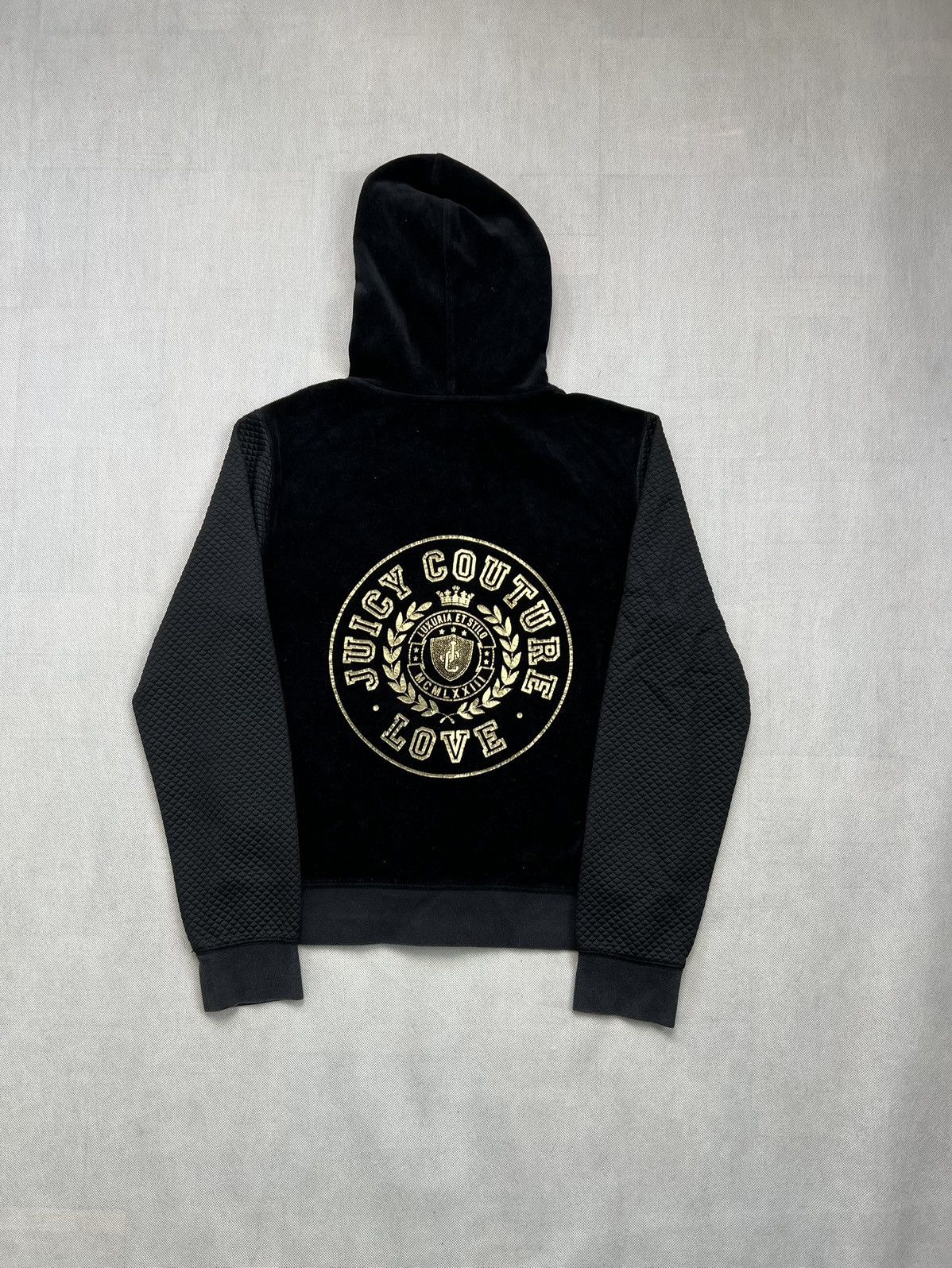 Juicy Couture Velour Hoodie Juicy Couture Love Black Label Y2K Zipped Size L / US 10 / IT 46 - 1 Thumbnail