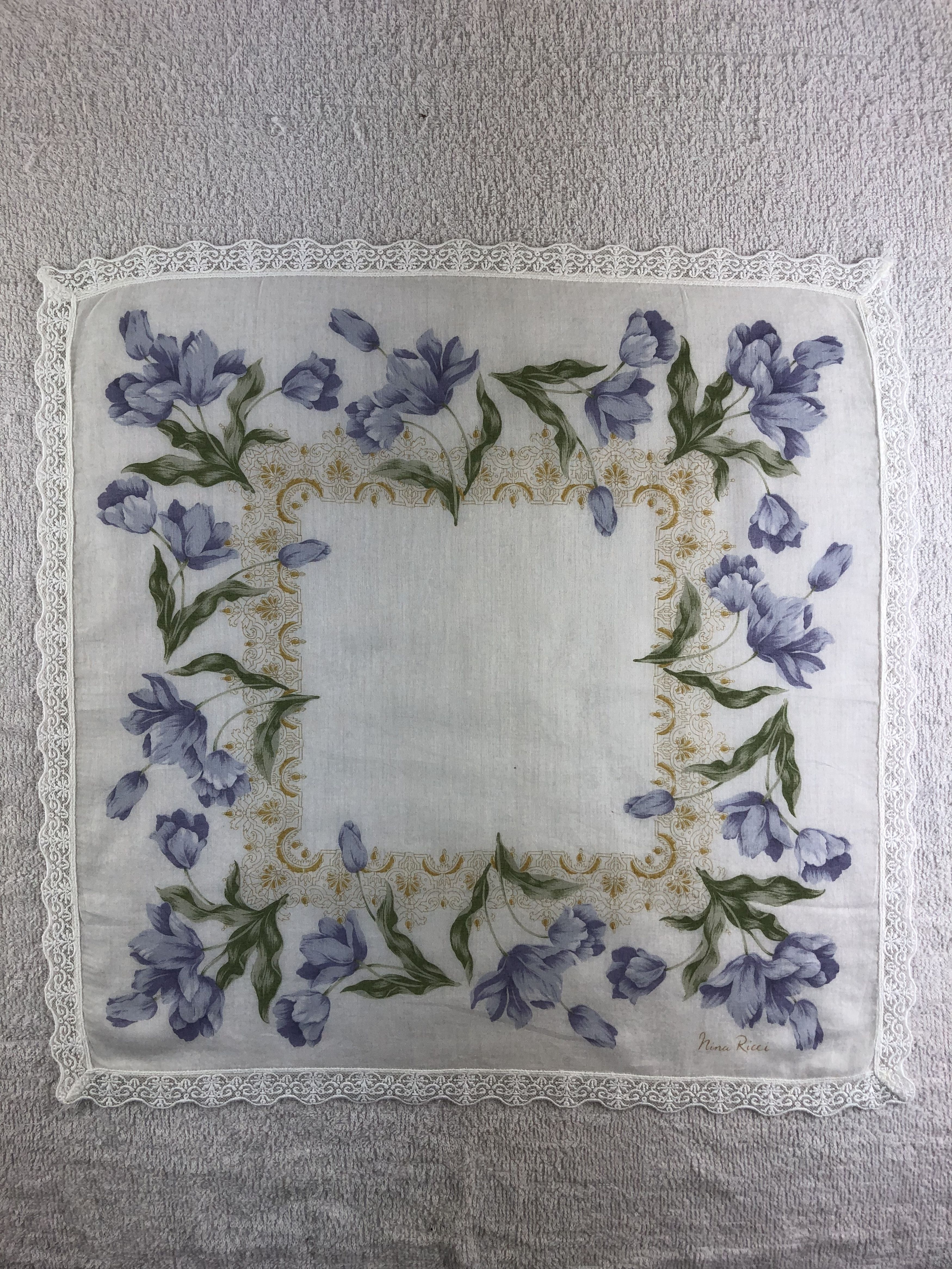 Nina Ricci Nina Ricci Handkerchief / Bandana / Neckerchief C176 Size ONE SIZE - 3 Thumbnail