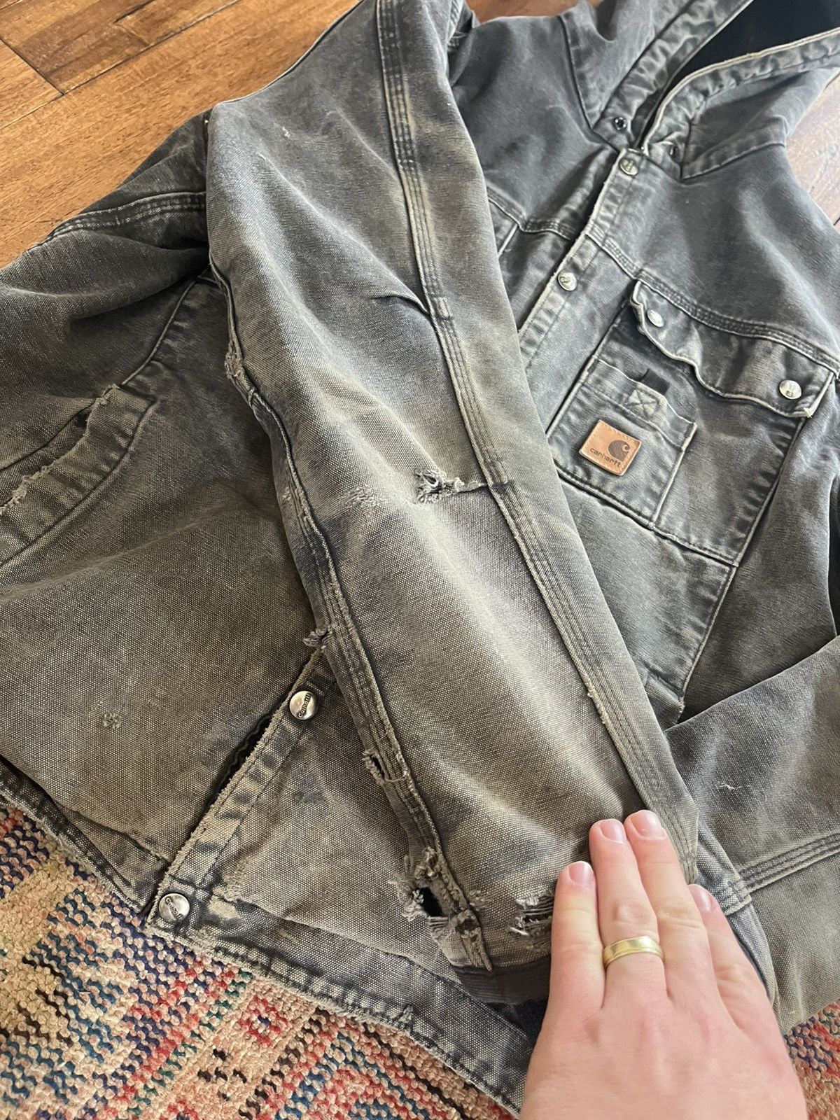 Carhartt Faded Black j284 Carhartt Jacket Size US M / EU 48-50 / 2 - 3 Thumbnail