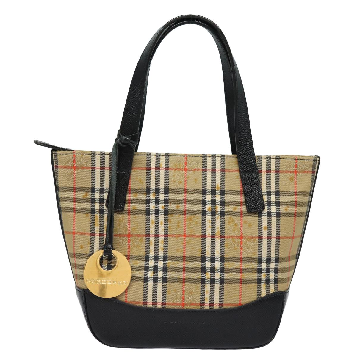 Burberry Nova Check Beige Canvas Tote Bag (Pre-Owned) Size ONE SIZE - 1 Thumbnail