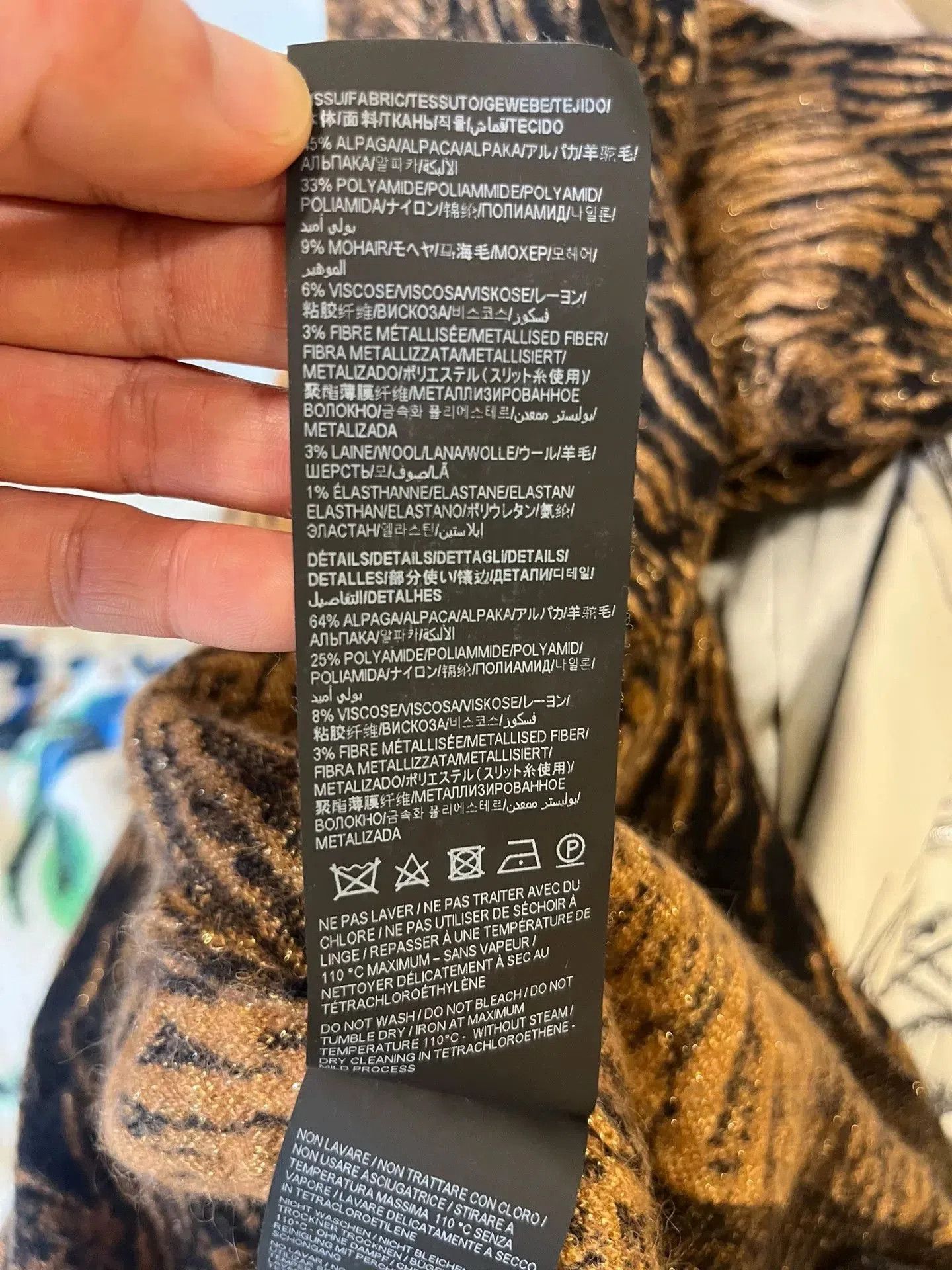 Saint Laurent Paris Saint Laurent Tiger Pattern Hooded Cardigan. Size US M / EU 48-50 / 2 - 7 Thumbnail