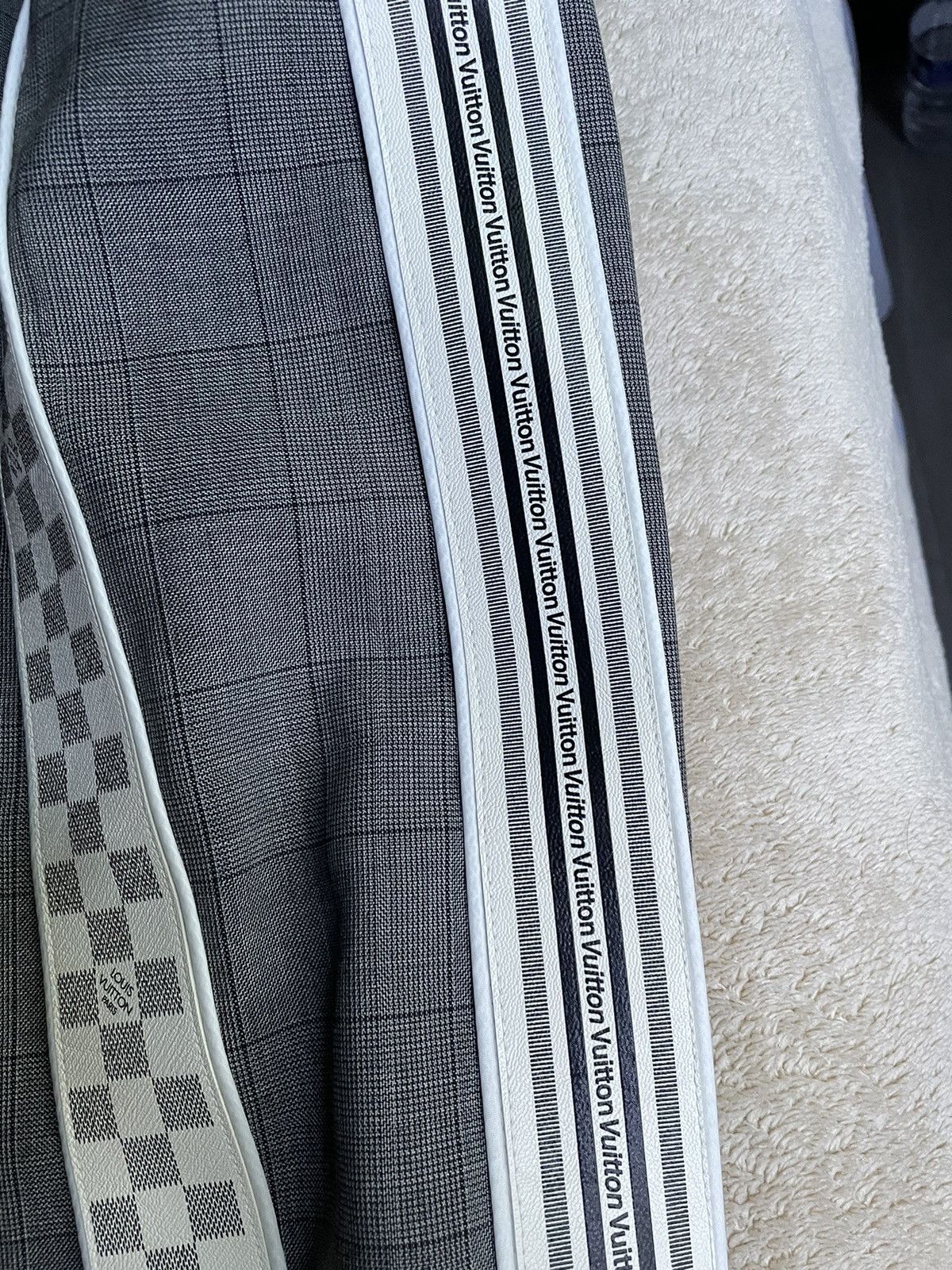 Louis Vuitton Louis Vuitton Grey Damier Tailored Track Jacket Size US XL / EU 56 / 4 - 4 Thumbnail