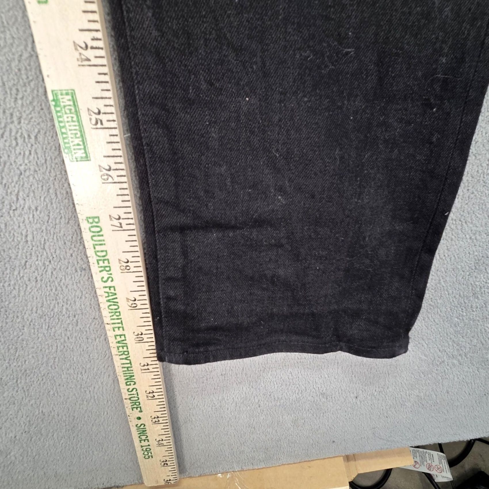 Gap Gap Jeans Mens Selvedge 34x30 Black Slim Straight Kaihara Denim Size US 34 / EU 50 - 4 Thumbnail