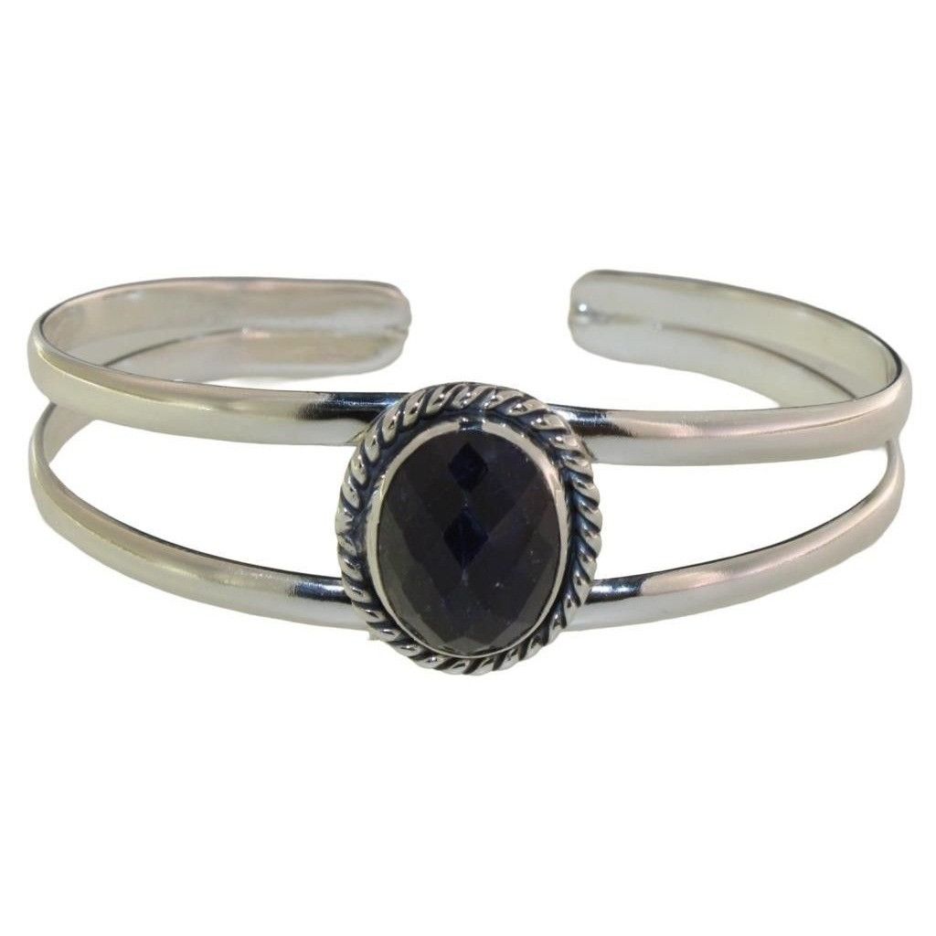Other 12 Carat Cabochon Sapphire Cuff / Bangle Bracelet Size ONE SIZE - 2 Thumbnail