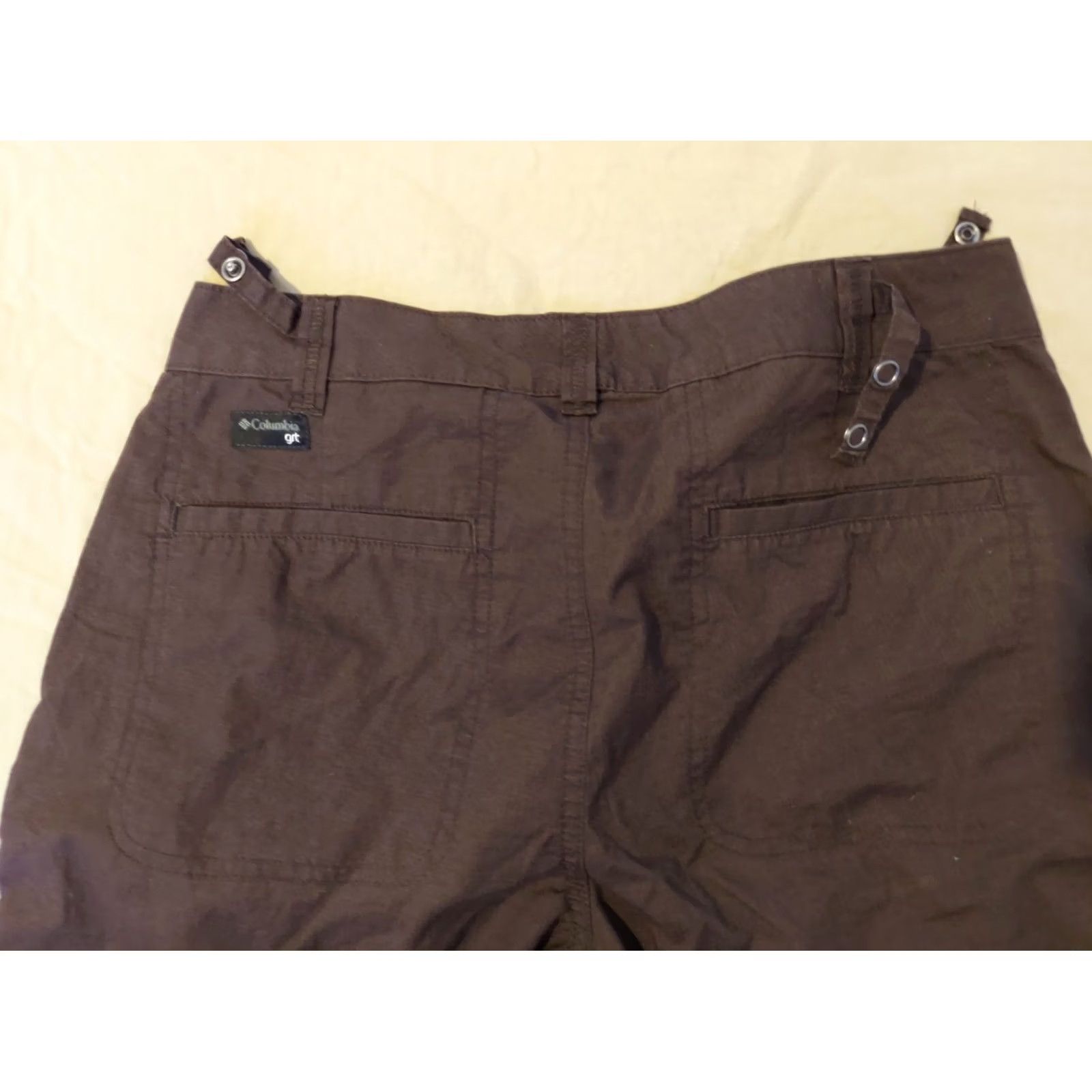 Vintage Womens Columbiawear Capri Hiking Pants Brown Size 27" / US 4 / IT 40 - 2 Thumbnail