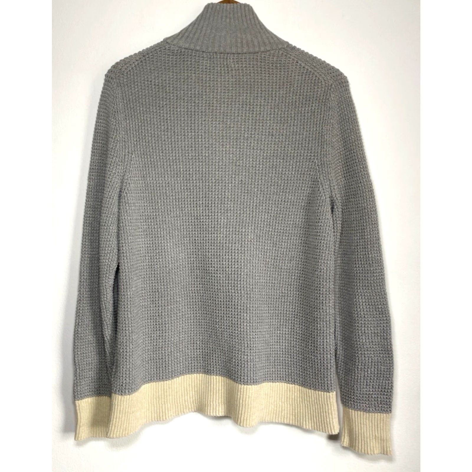 Patagonia Patagonia Women's Ponderosa Pine 1/4 Zip Sweater Drifter Grey M Knit Pullover 1/4 Zip Outdoors Winter Fall Spring Mens Womens Girls Boys Size M / US 6-8 / IT 42-44 - 4 Thumbnail