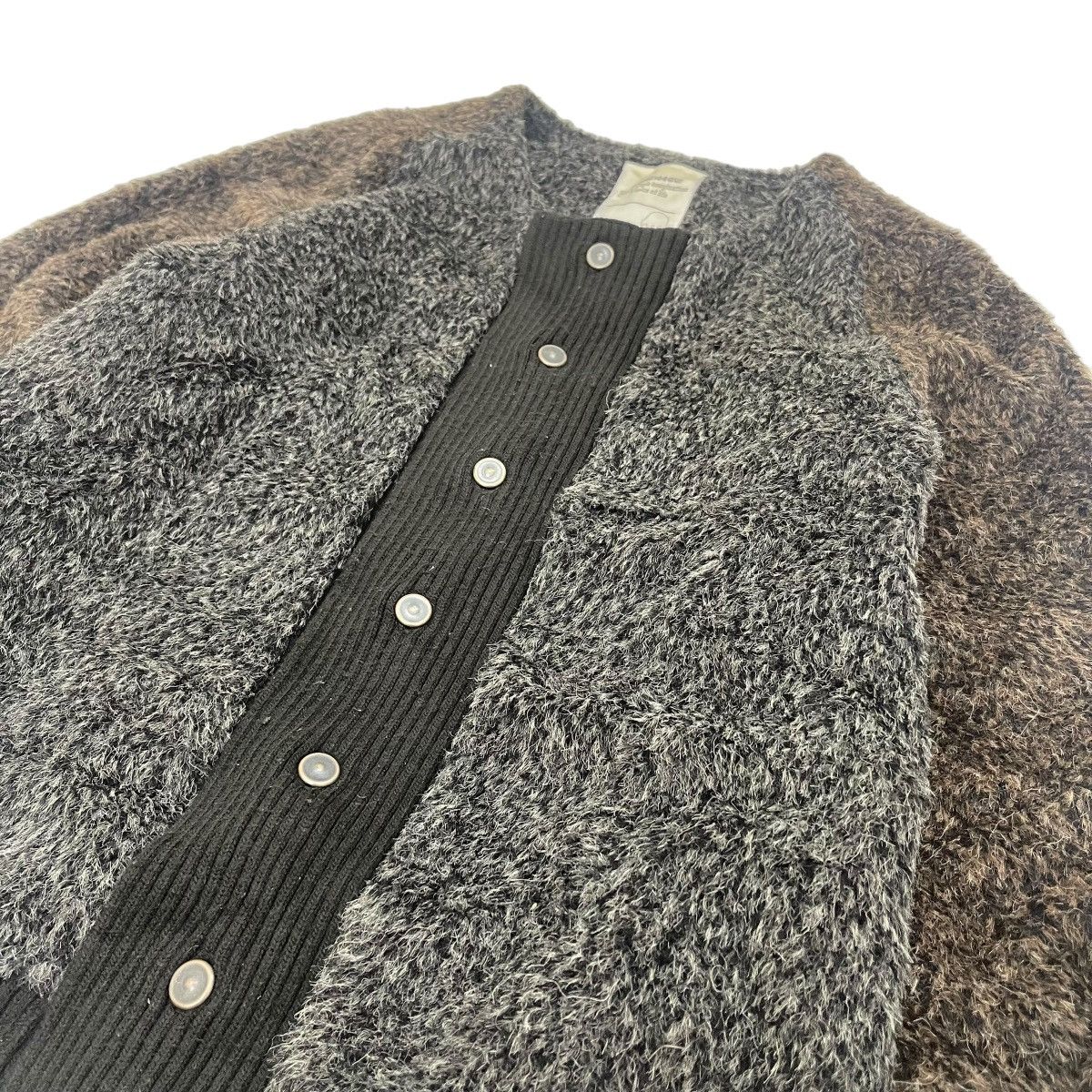 Japanese Brand ⚡️Tiny Dinosaur Faux Fur Button Mohair Jacket Made In 🇯🇵 Size M / US 6-8 / IT 42-44 - 11 Thumbnail