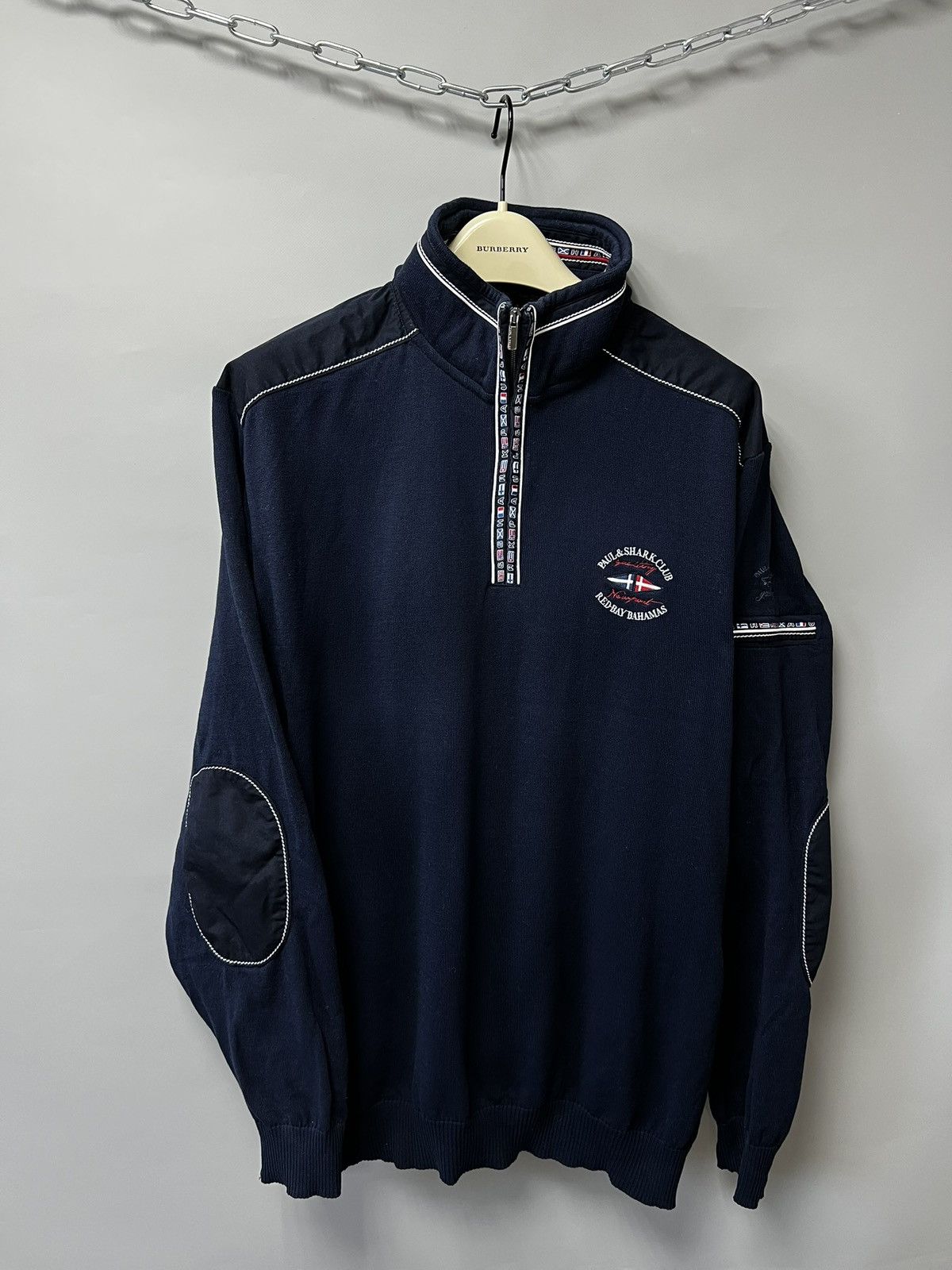 Paul & Shark Paul & Shark Vintage Sweater Zip “Red Bay Bahamas” yachting Size US XL / EU 56 / 4 - 1 Thumbnail