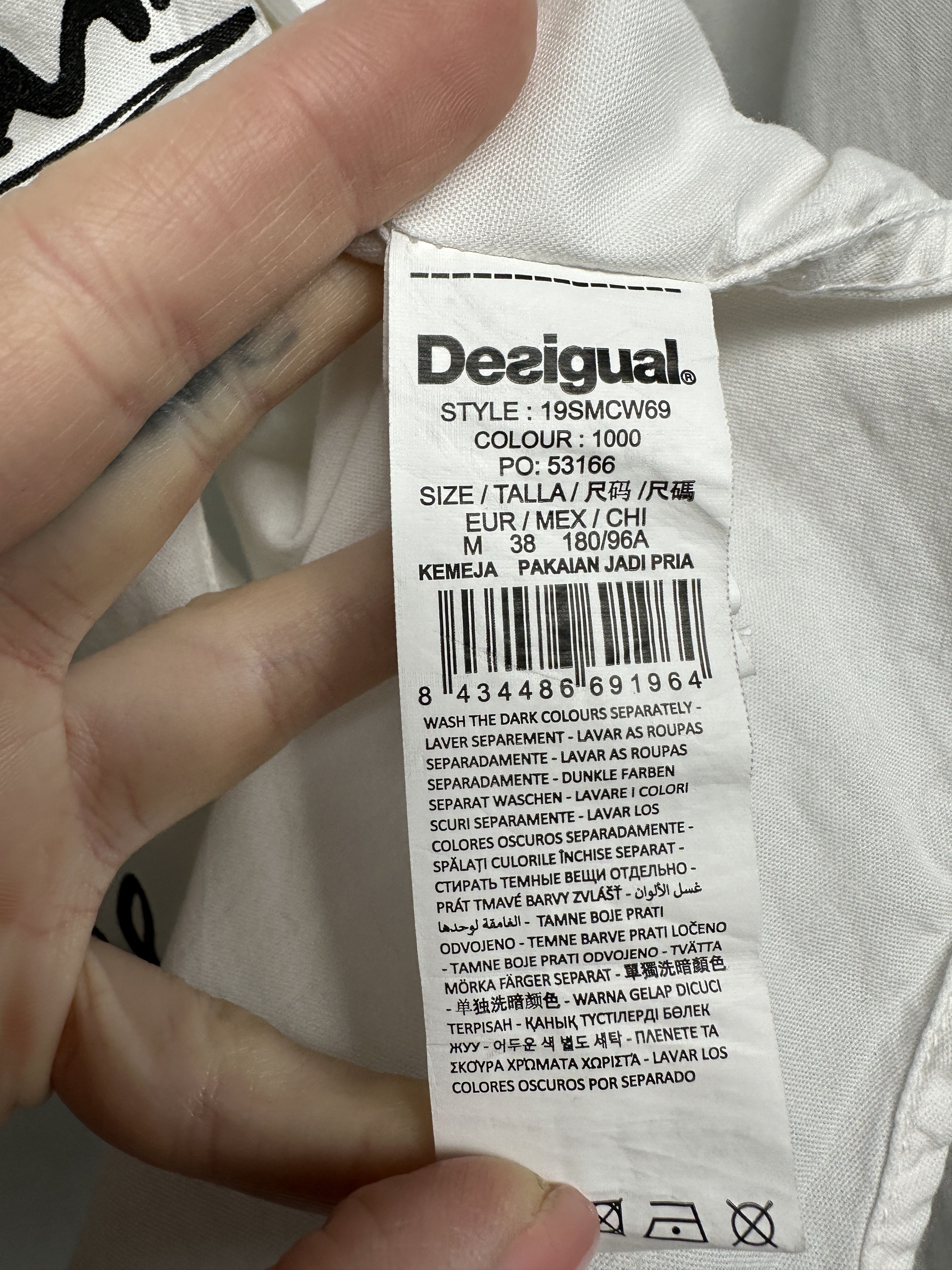 Desigual Desigual Mens Long Sleeve Shirt Size US M / EU 48-50 / 2 - 5 Thumbnail