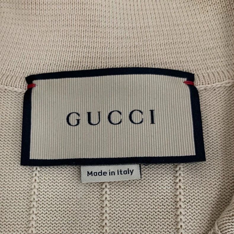 Gucci Gucci Brown logo jacquad lapel single-breasted knitted jac Size XS / US 0-2 / IT 36-38 - 5 Thumbnail