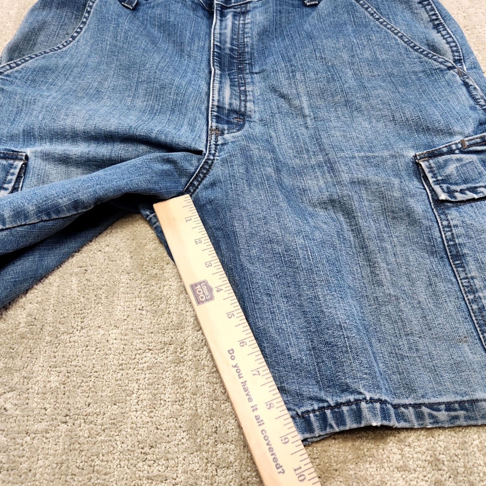 Wrangler VINTAGE Wrangler Denim Shorts Men 34 Cargo Jorts Workwear Baggy 90s Grunge Hip Hop Jeans Shorts Mens Size US 34 / EU 50 - 7 Thumbnail