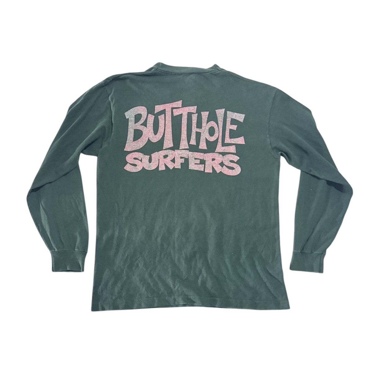 Band Tees Vtg 90s Buthole Suffer red ridibg hood coop art tee Size US L / EU 52-54 / 3 - 2 Thumbnail