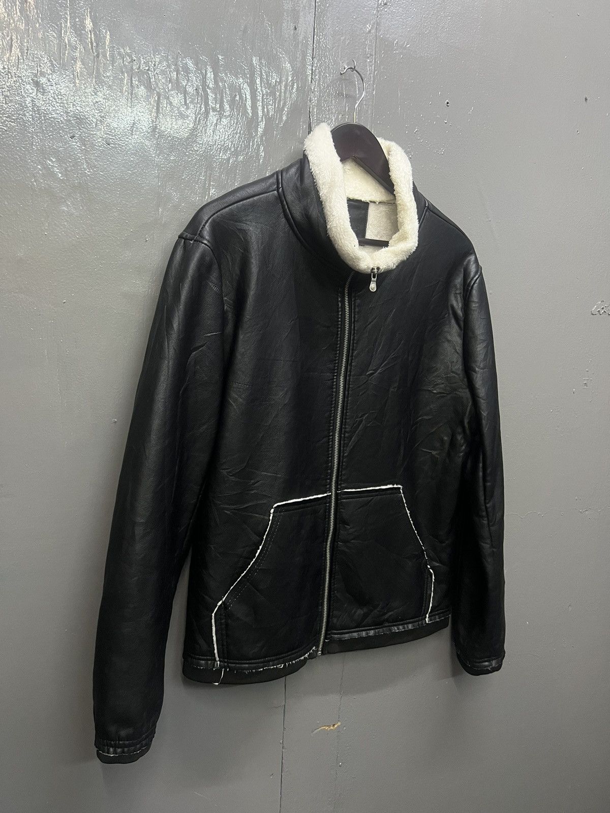 Japanese Brand Leather Jacket with Fleece Lining Size US M / EU 48-50 / 2 - 2 Thumbnail