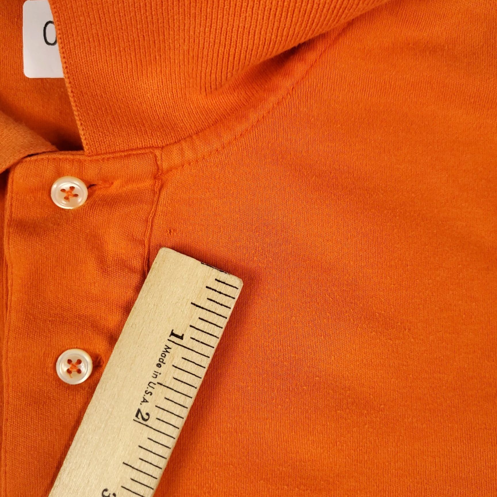 Ralph Lauren Ralph Lauren Polo Shirt Shirt Adult XL Orange Cotton Short Sleeve Logo Classic Mens Size US XL / EU 56 / 4 - 3 Thumbnail