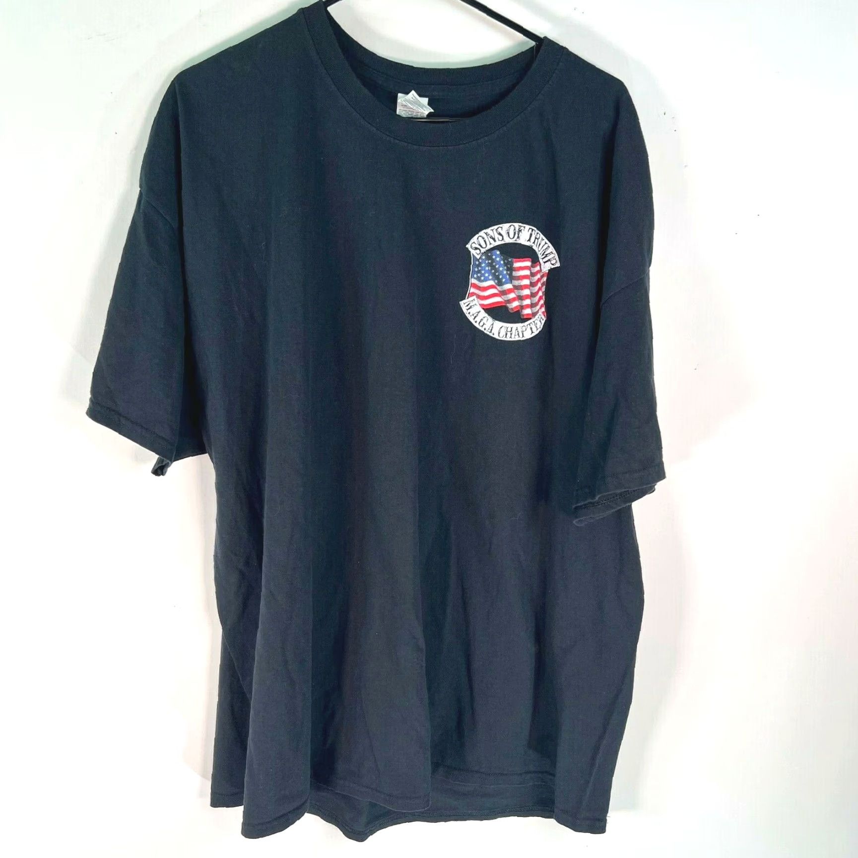 Gildan Gildan Mens T-Shirt 3XL Black Son Of Trump 2020 M.A.G.A. Chapter Graphic Short Sleeve Crew Neck USA Shirt Size US XXL / EU 58 / 5 - 2 Thumbnail