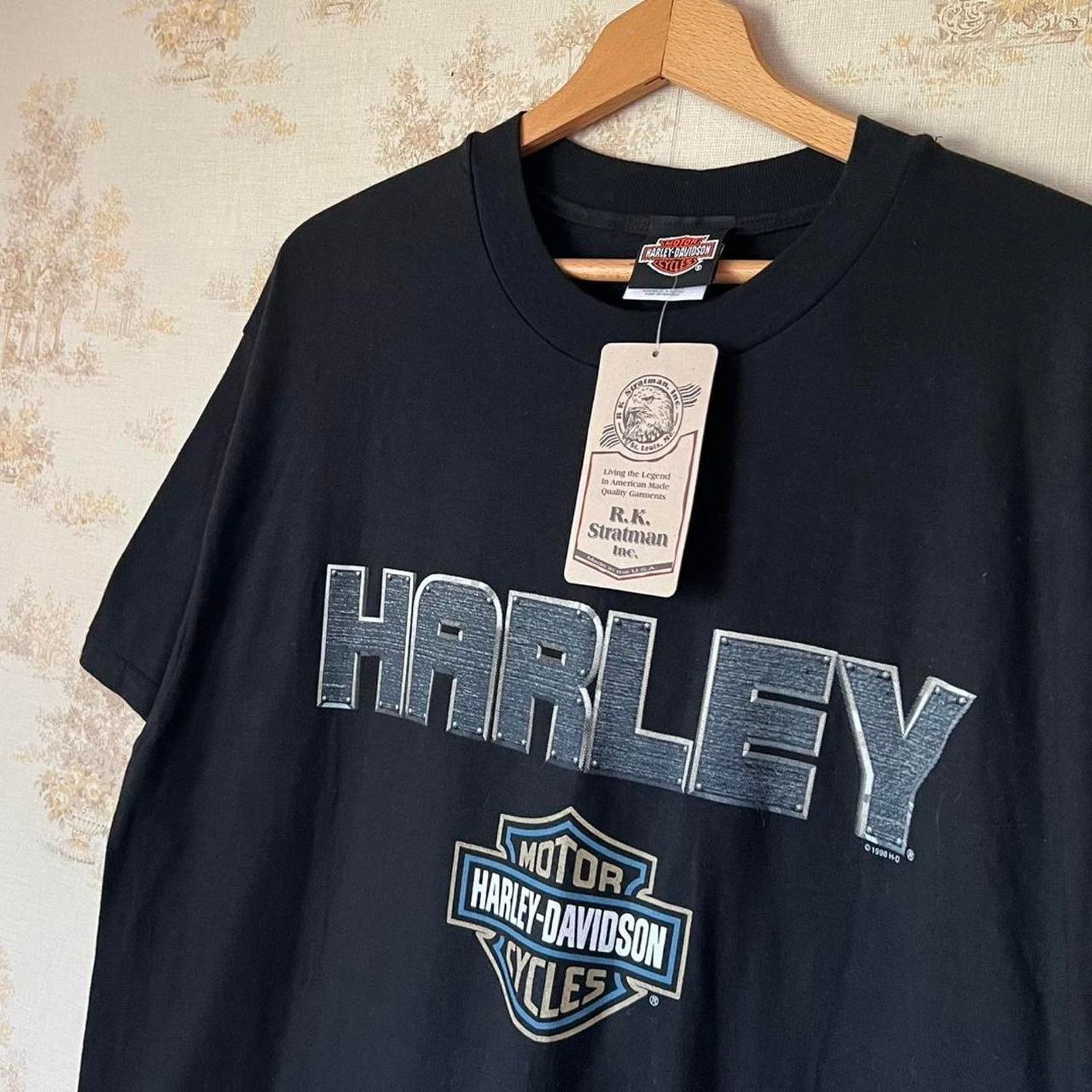 Harley Davidson 90s Harley-Davidson Tee | NWT Walters Bros Peoria | Size L Size US L / EU 52-54 / 3 - 2 Thumbnail