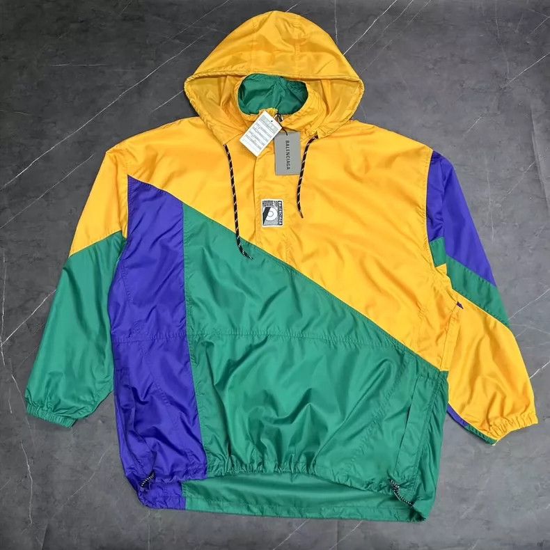 Balenciaga Balenciaga Colorblock Hooded Jacket - dmc Size US M / EU 48-50 / 2 - 1 Thumbnail