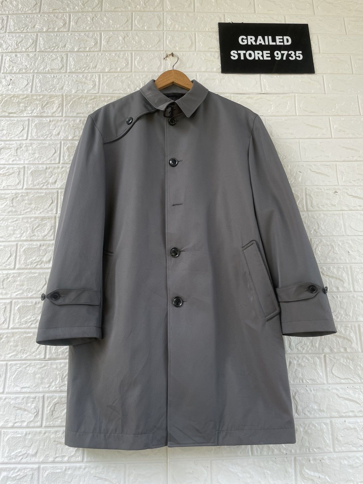 Japanese Brand × Vintage Vintage D’Homme A Homme Trench Coat Size US XL / EU 56 / 4 - 1 Thumbnail