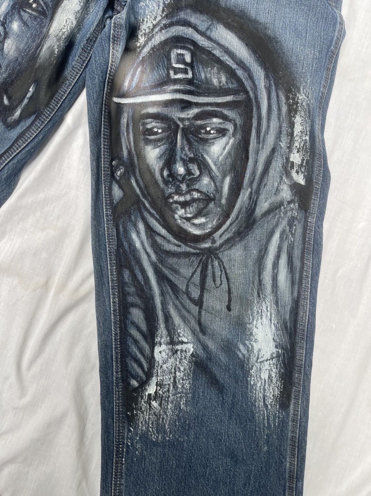 Carhartt Vtg carhartt jeans painted “splooge collection” OOAK hip hop Size US 36 / EU 52 - 3 Thumbnail