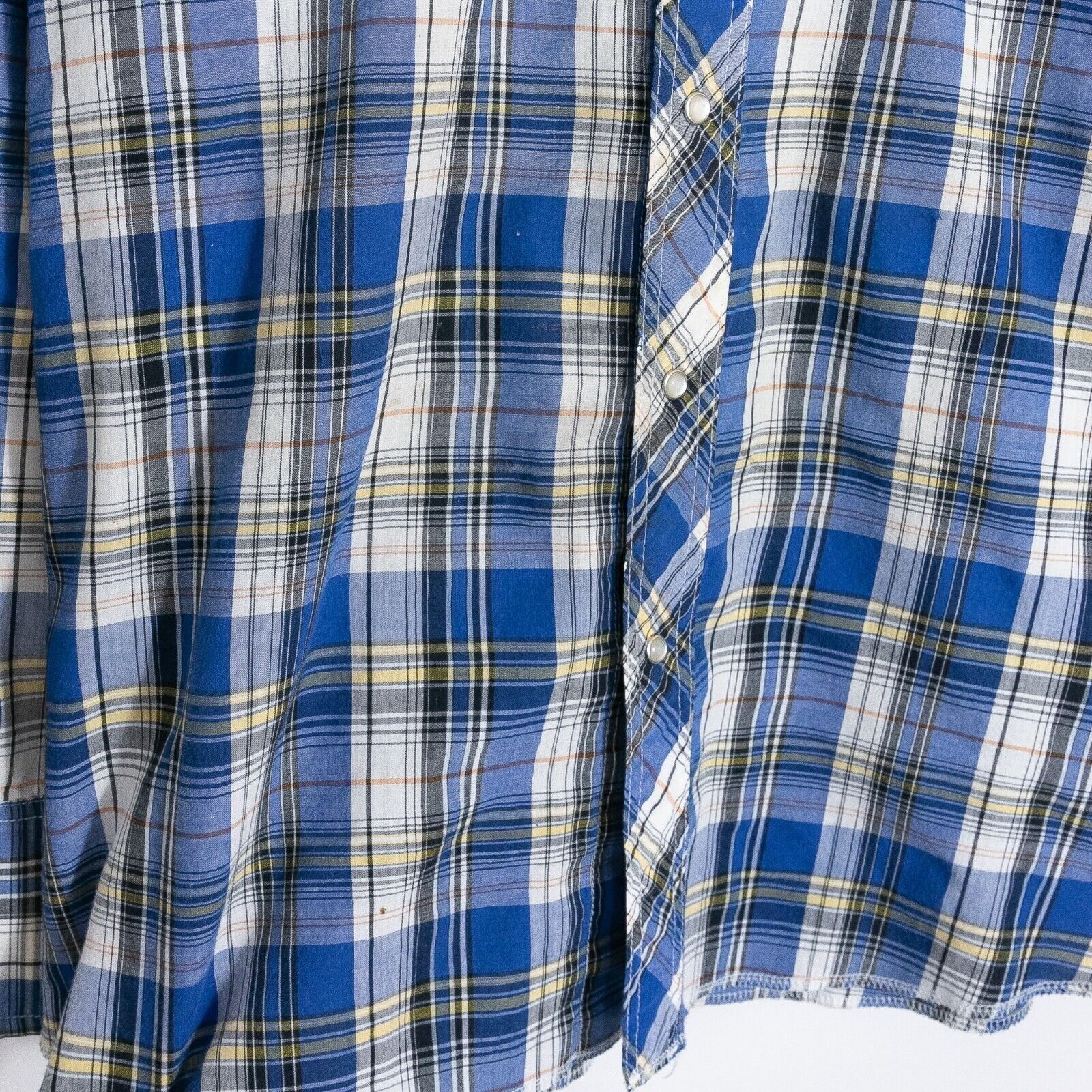 Wrangler Vintage Wrangler Pearl Snap Button Shirt 2XL - Long Sleeve Size US XXL / EU 58 / 5 - 7 Thumbnail