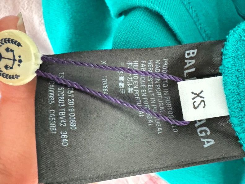 Balenciaga Balenciaga Lake Green Cola T-shirt Size US XS / EU 42 / 0 - 4 Thumbnail