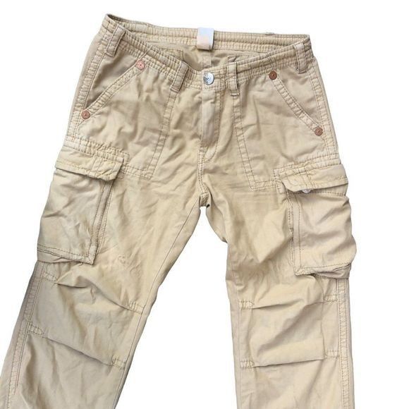 True Religion RARE True Religion Jeans Size 34 Cargo Pants Khaki Brown Size US 34 / EU 50 - 2 Thumbnail