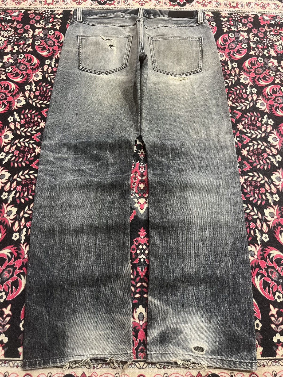 Black Label Vintage Japanese Brand Back Number Black Label Blowout Jeans Size US 32 / EU 48 - 2 Thumbnail