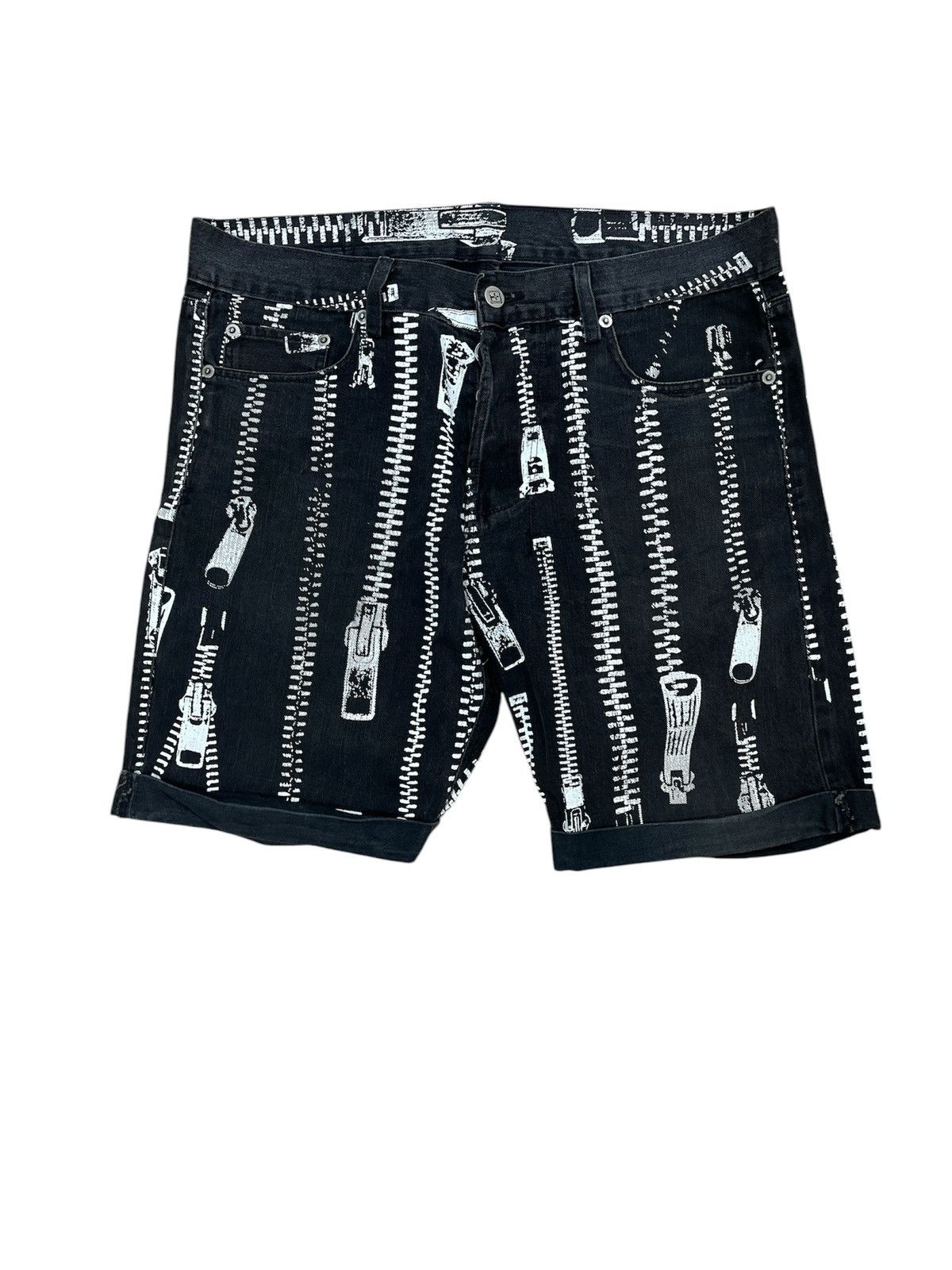 Jeremy Scott Travis Scott Zipper Print Short Pants Size US 34 / EU 50 - 1 Thumbnail