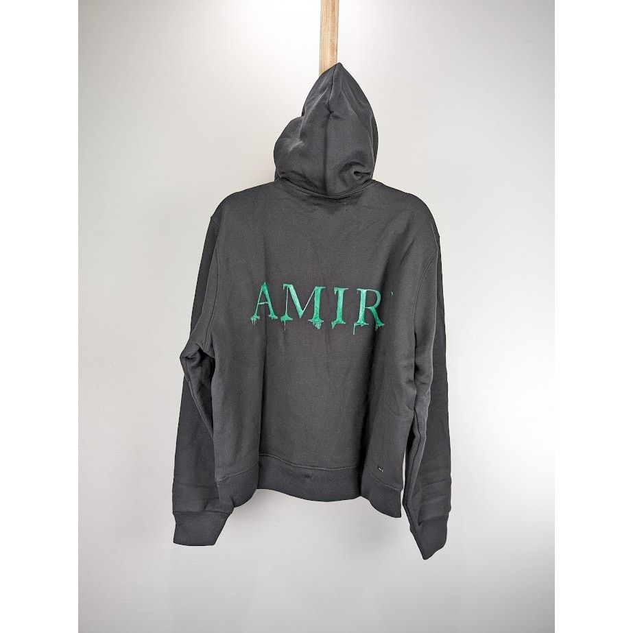 Amiri o1rshd1 Watercolor MA Hoodie in Black/Green M Size US M / EU 48-50 / 2 - 17 Thumbnail