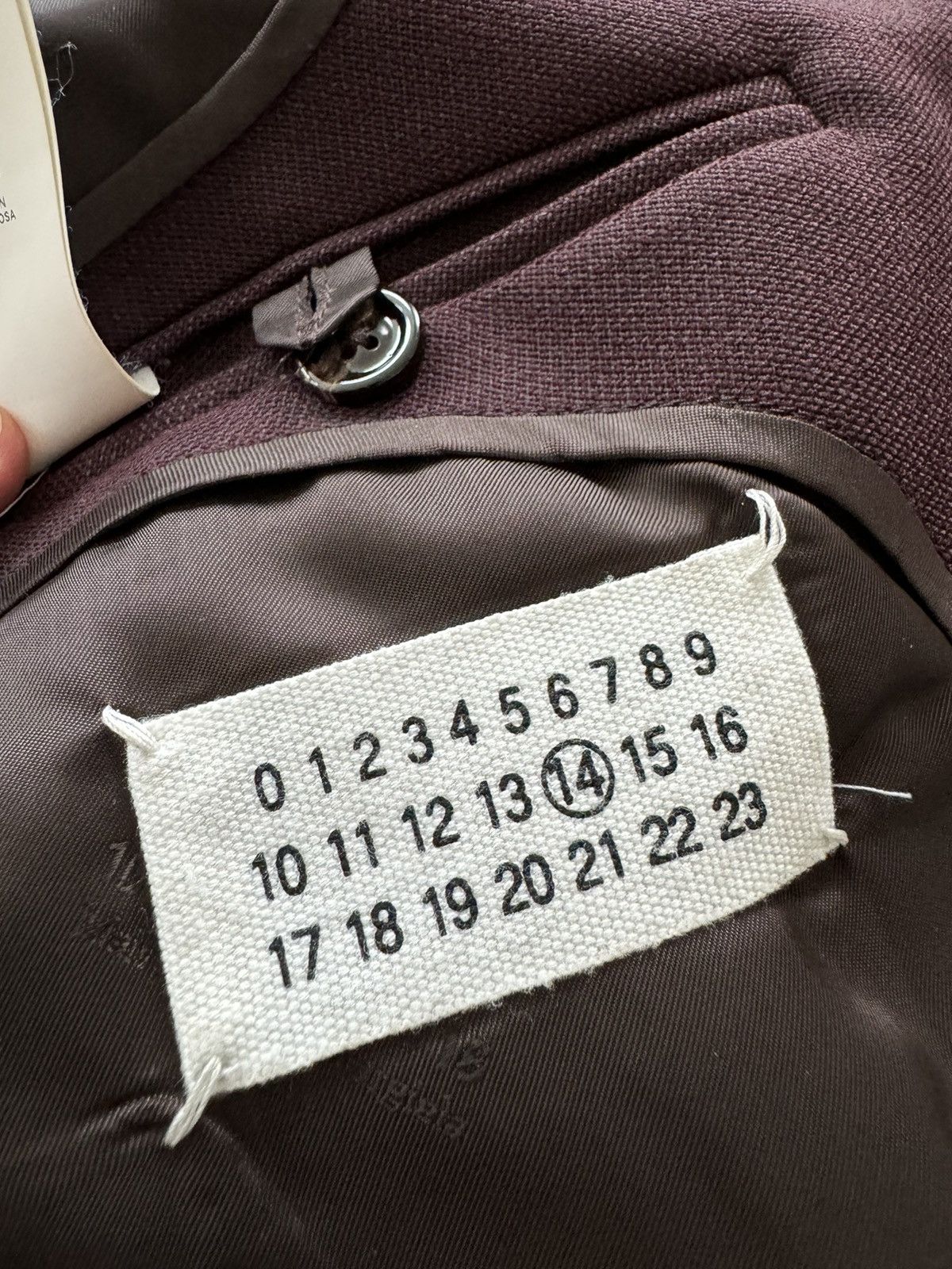Maison Margiela Burgundy Runway Margiela Blazer Size 38R - 14 Thumbnail