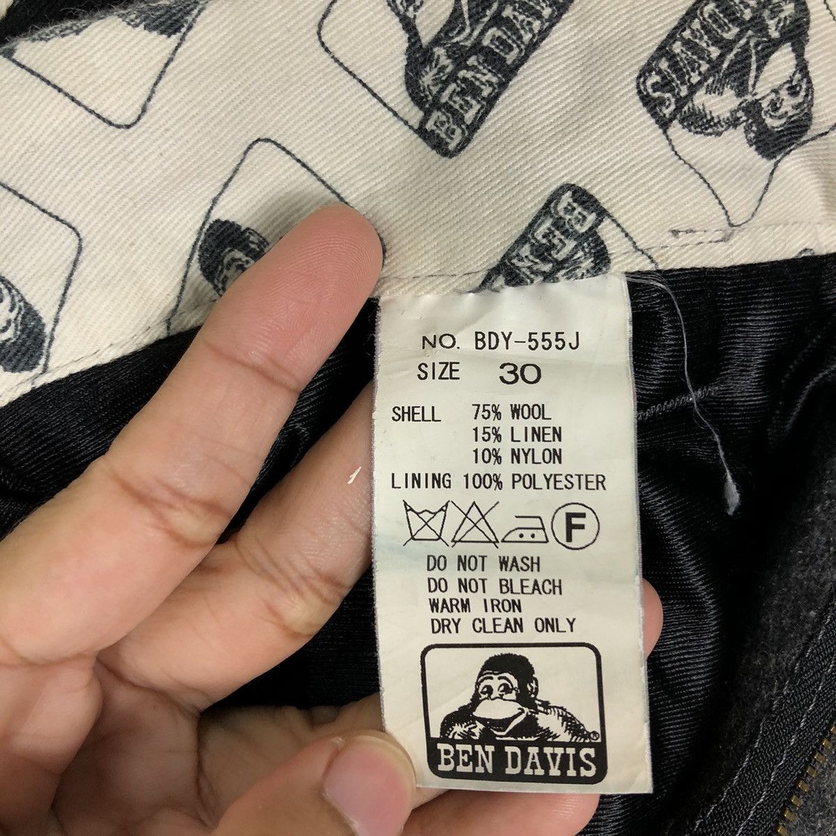 Japanese Brand 💥Vintage Wool Pants Ben Davis Japan Made Issey Miyake Size US 31 - 12 Thumbnail