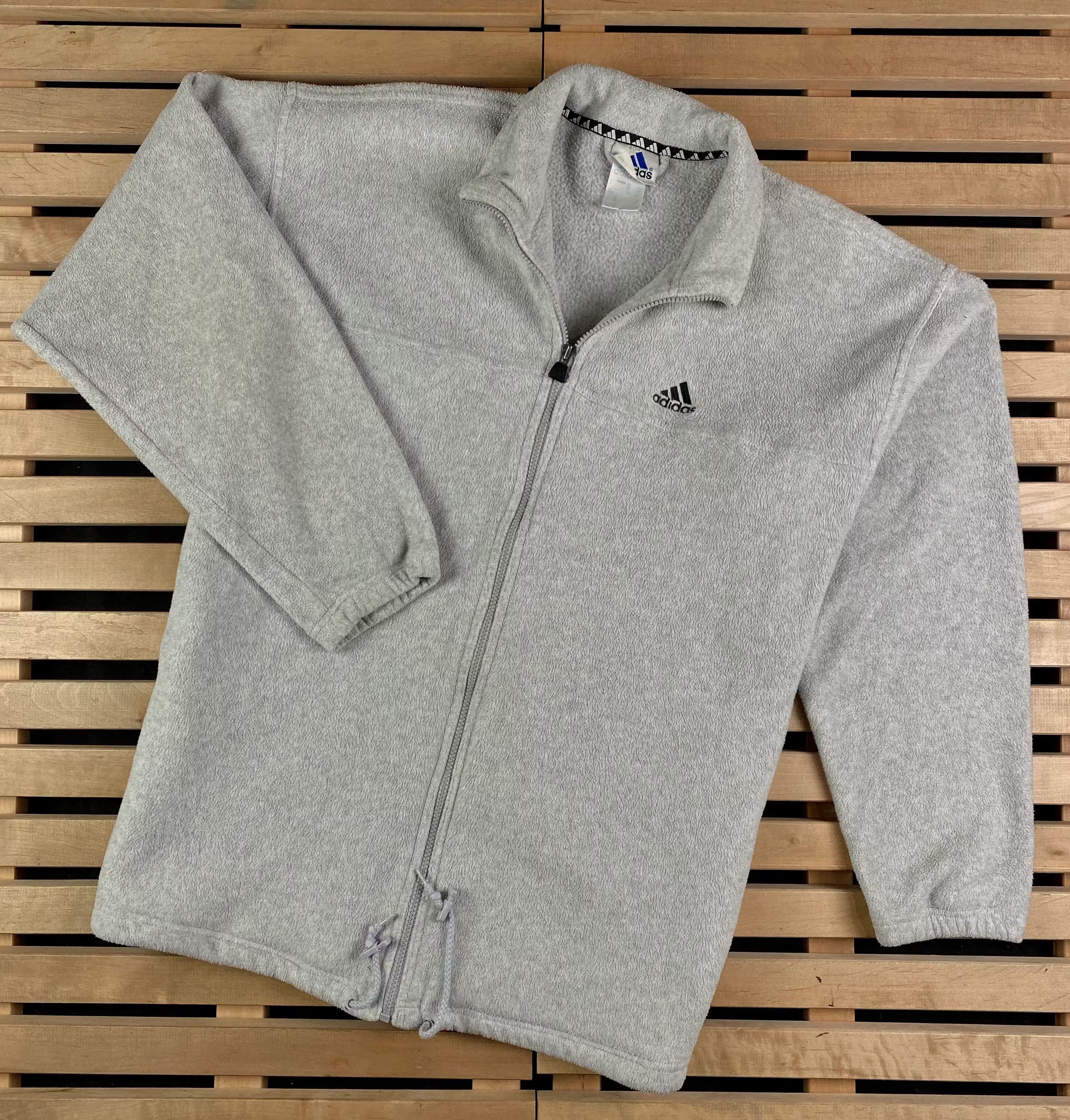 Adidas × Vintage Mens Fleece Bomber Adidas Vintage Size L Size US L / EU 52-54 / 3 - 1 Thumbnail