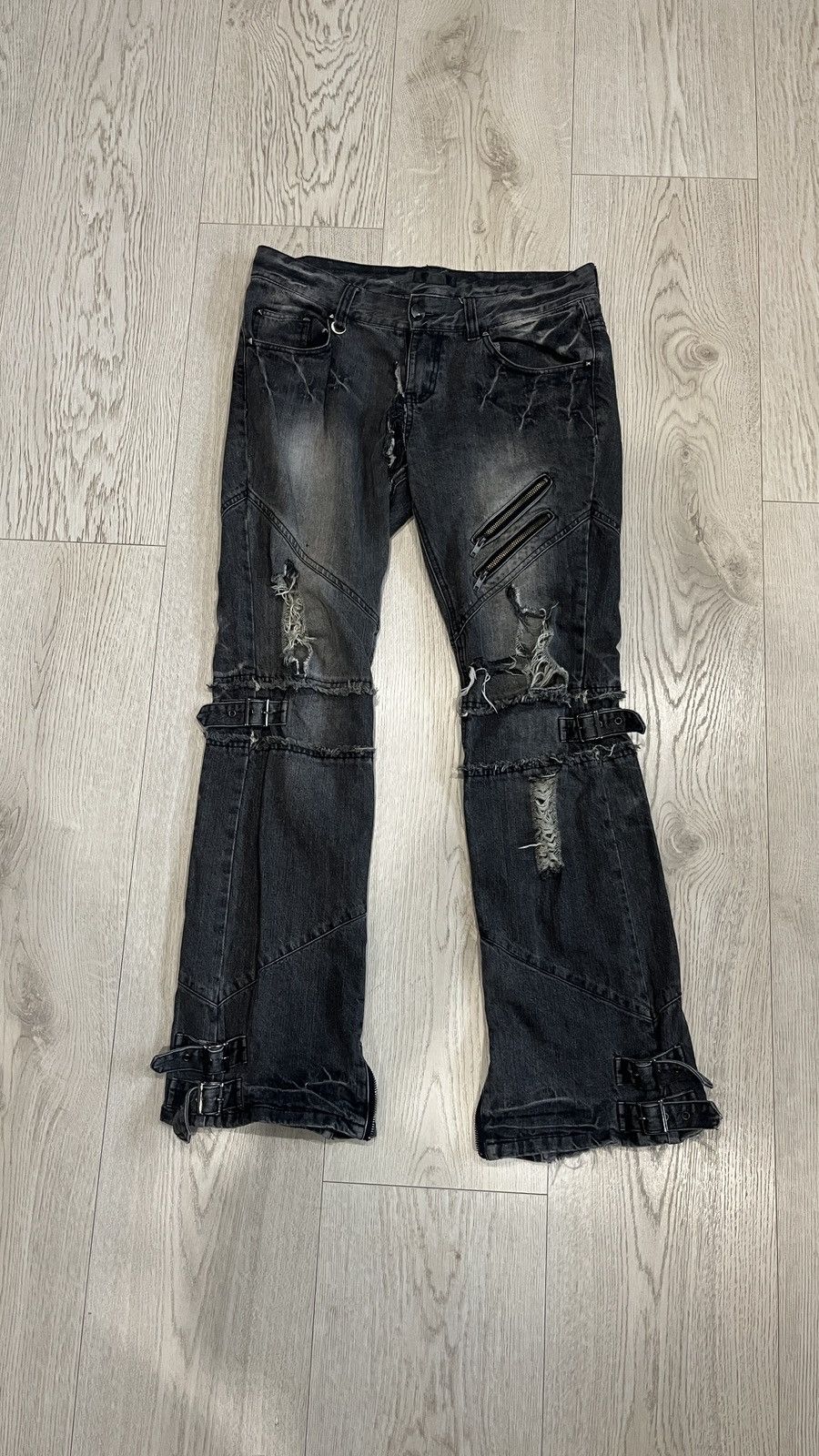 Japanese Brand Black bacarra jeans Size US 33 - 1 Thumbnail