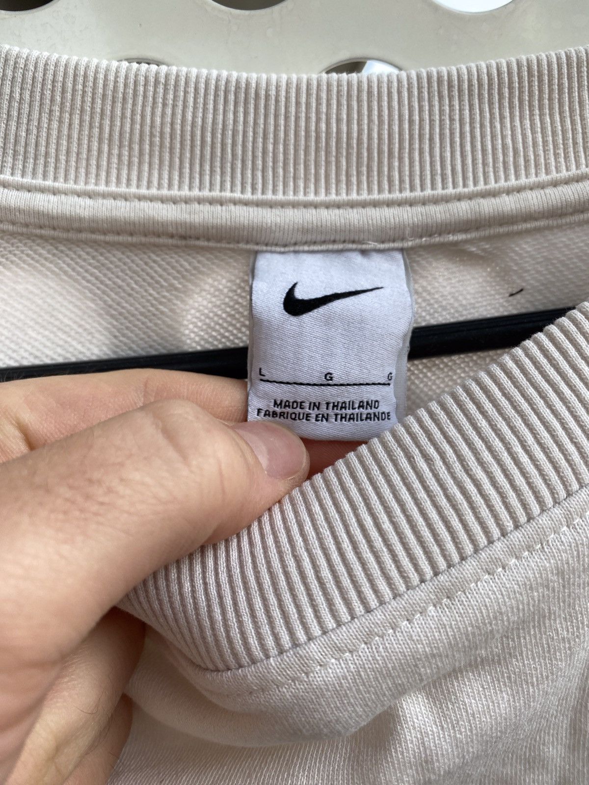 Nike × Vintage Vintage Nike Custom Skelet Center Swoosh Oversize Hoodie Y2K Size US L / EU 52-54 / 3 - 5 Thumbnail