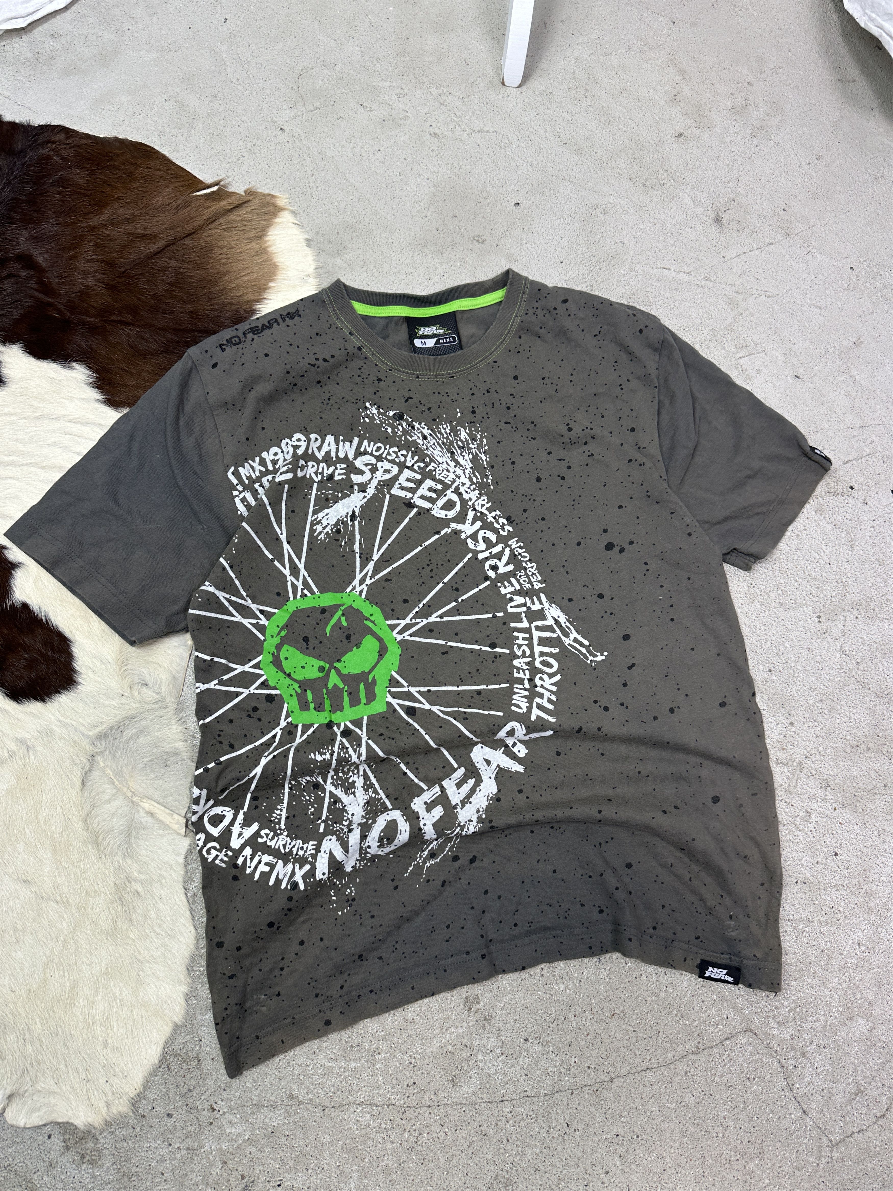 No Fear Vintage Streetwear Casual Skull No Fear T-shirt Y2K Size US M / EU 48-50 / 2 - 1 Thumbnail